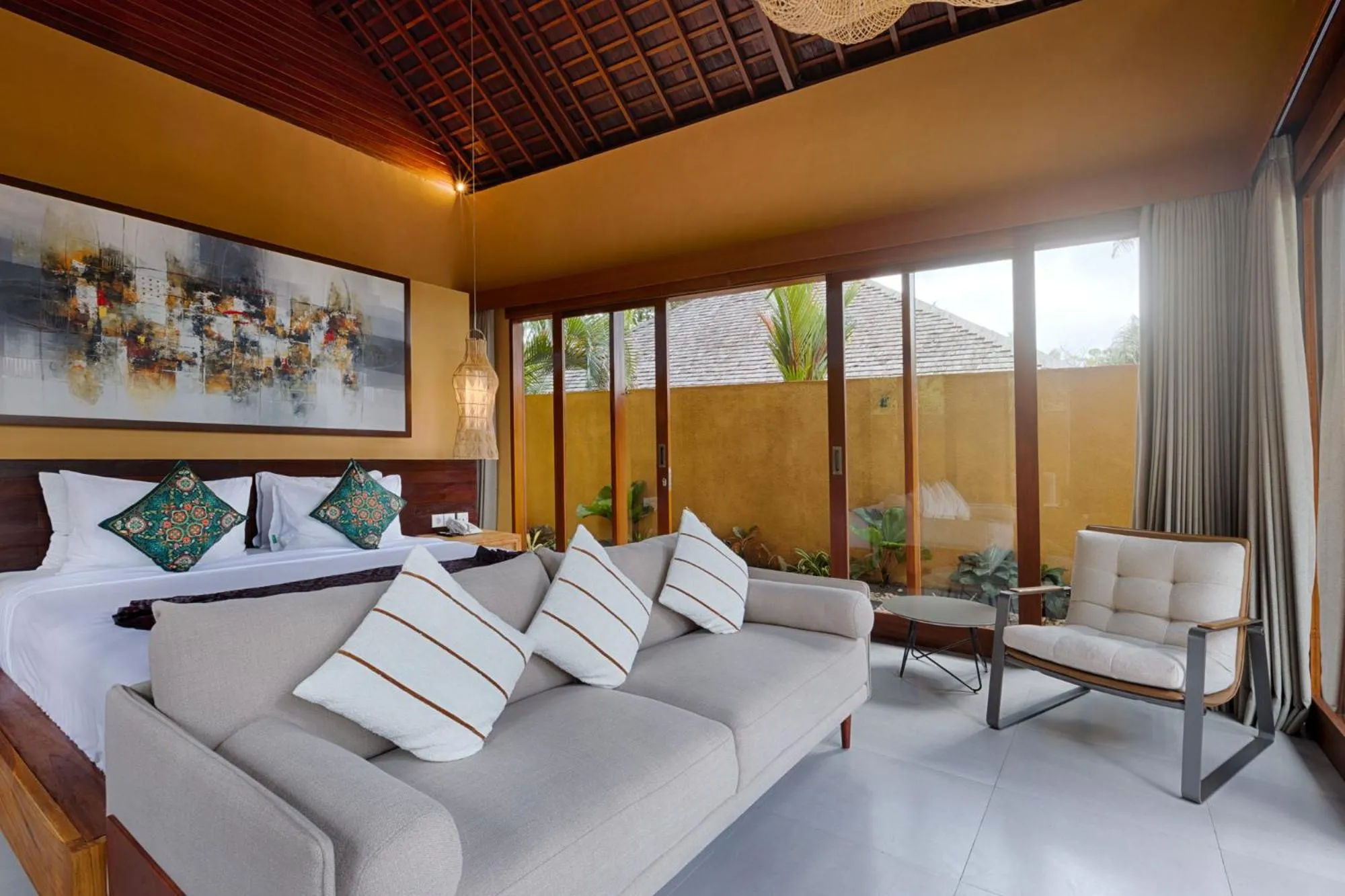 Bedroom in Samkhya Villas - Free 1x Floating Breakfast or Minibar