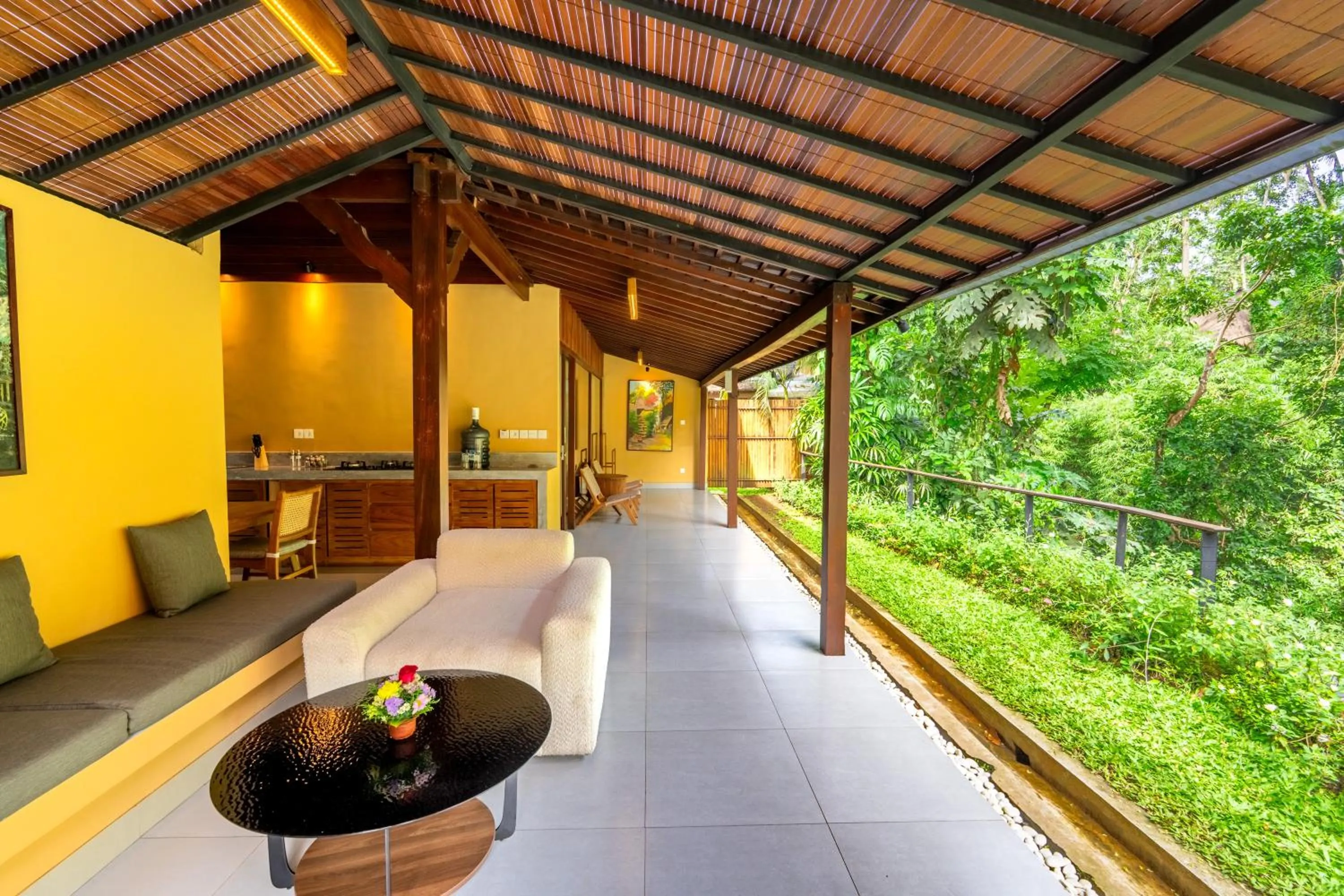 Balcony/Terrace in Samkhya Villas - Free 1x Floating Breakfast or Minibar
