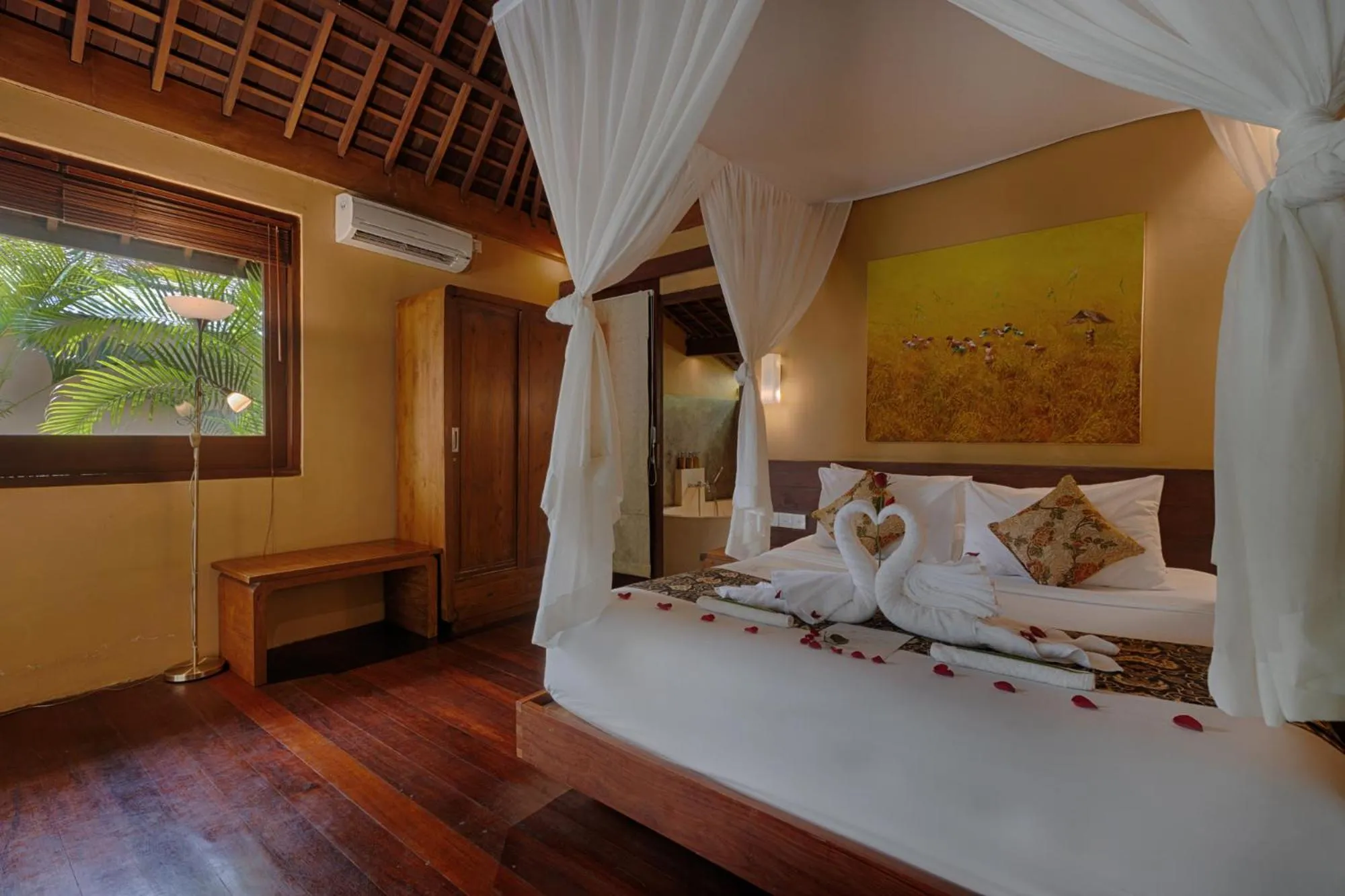 Bedroom, Bed in Samkhya Villas - Free 1x Floating Breakfast or Minibar