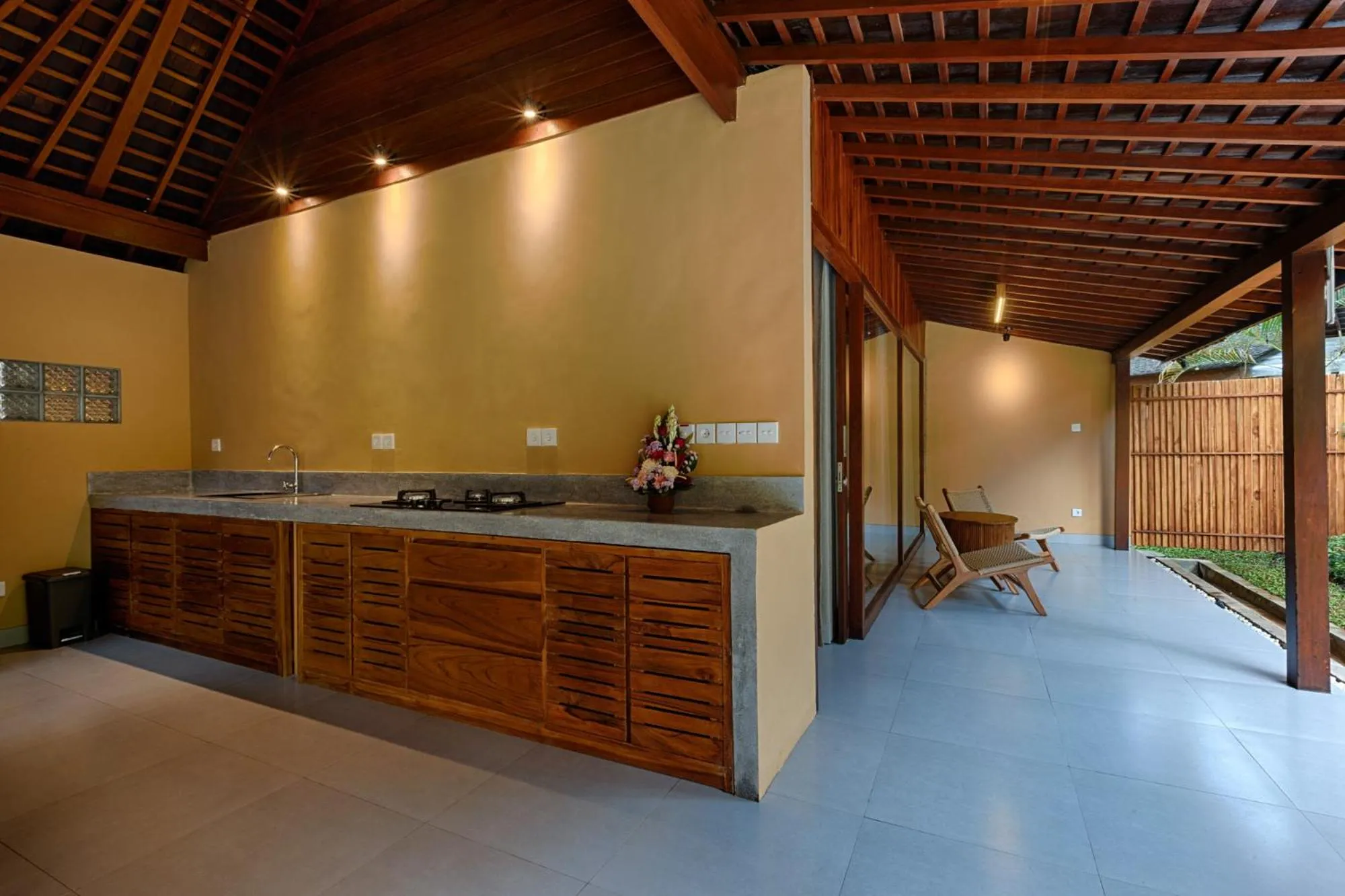 Kitchen or kitchenette in Samkhya Villas - Free 1x Floating Breakfast or Minibar