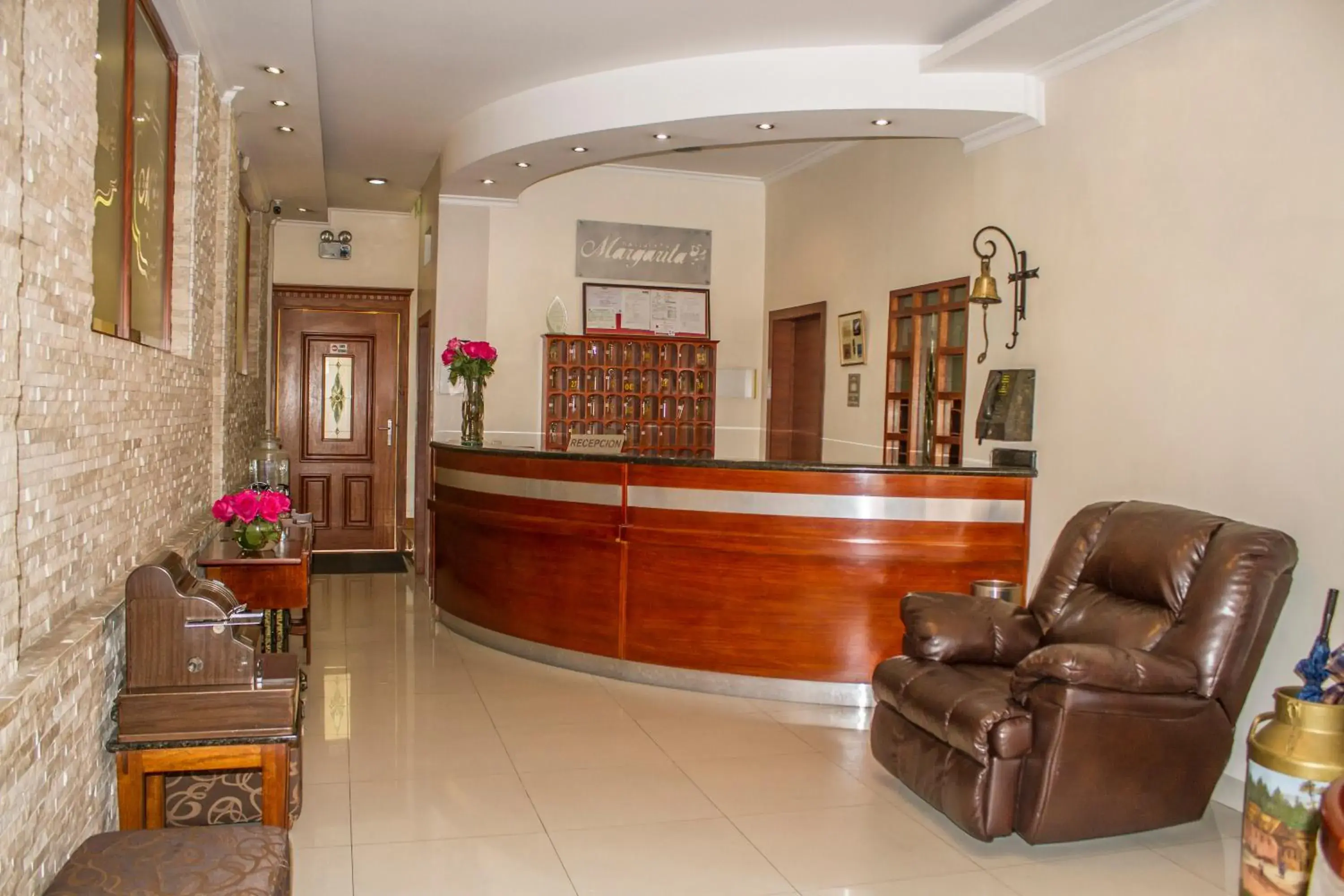 Lobby or reception in Hotel Margarita 2 Lobby or reception in Hotel Margarita 2