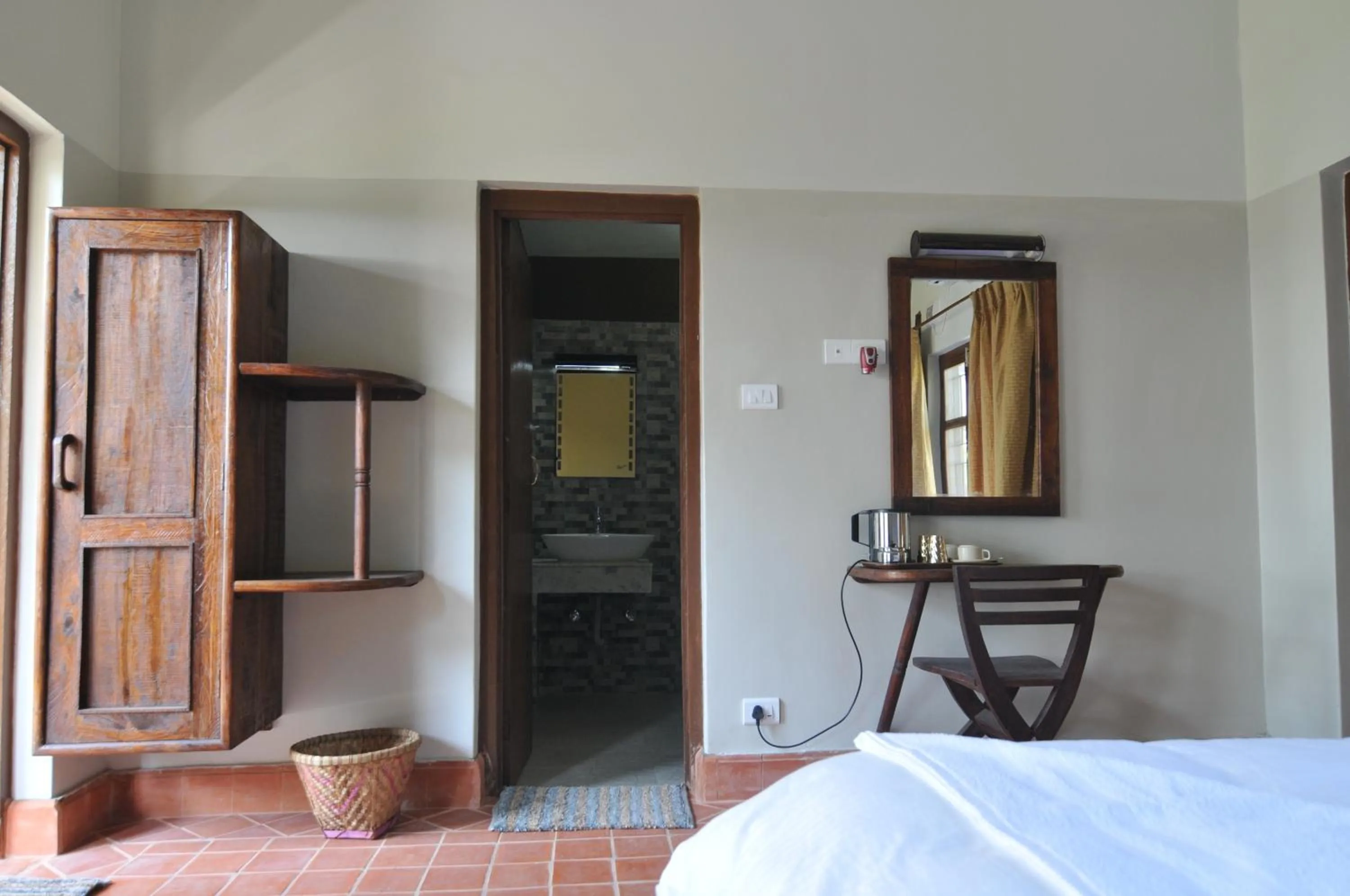 Toilet, Bed in River View Jungle Camp