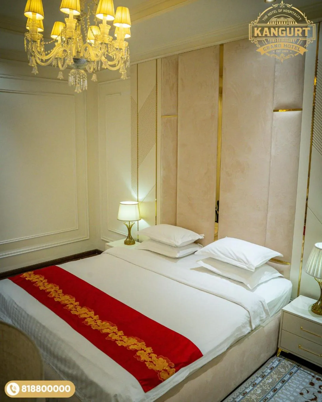 Bed in KANGURT Grand Hotel