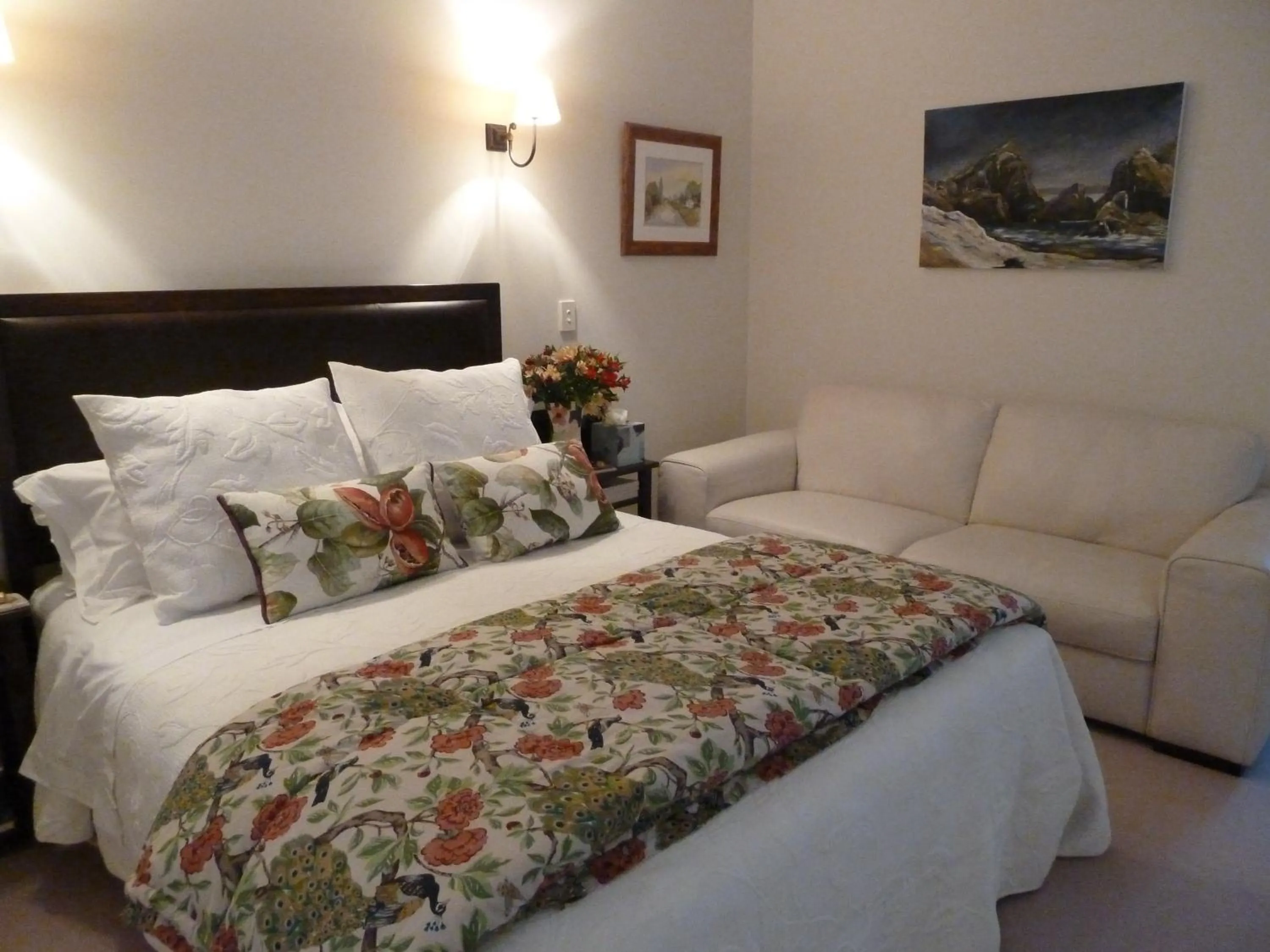 Bed in L'abri Bed and Breakfast