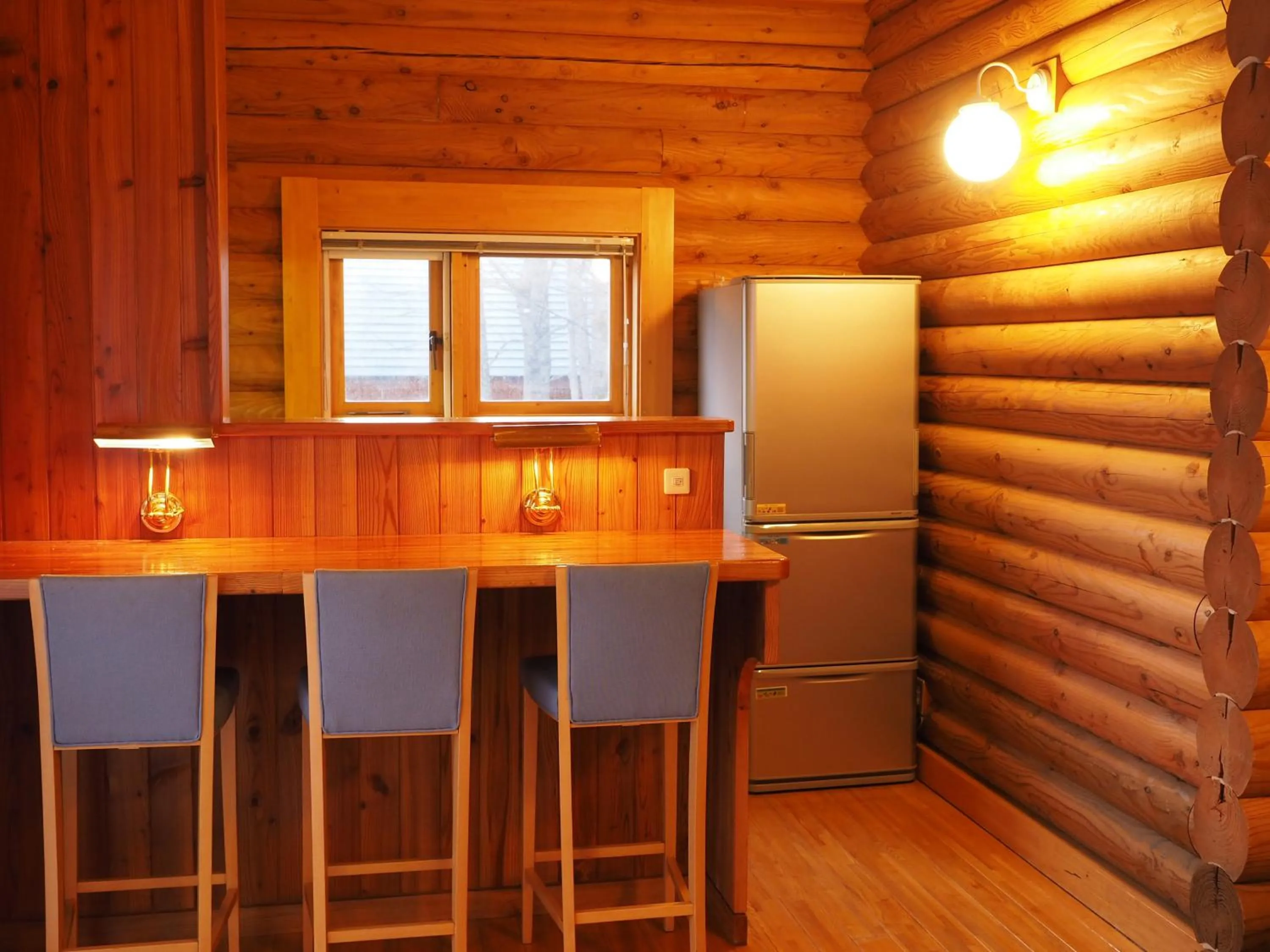 Decorative detail in Log Hotel Larch Lake Kanayama