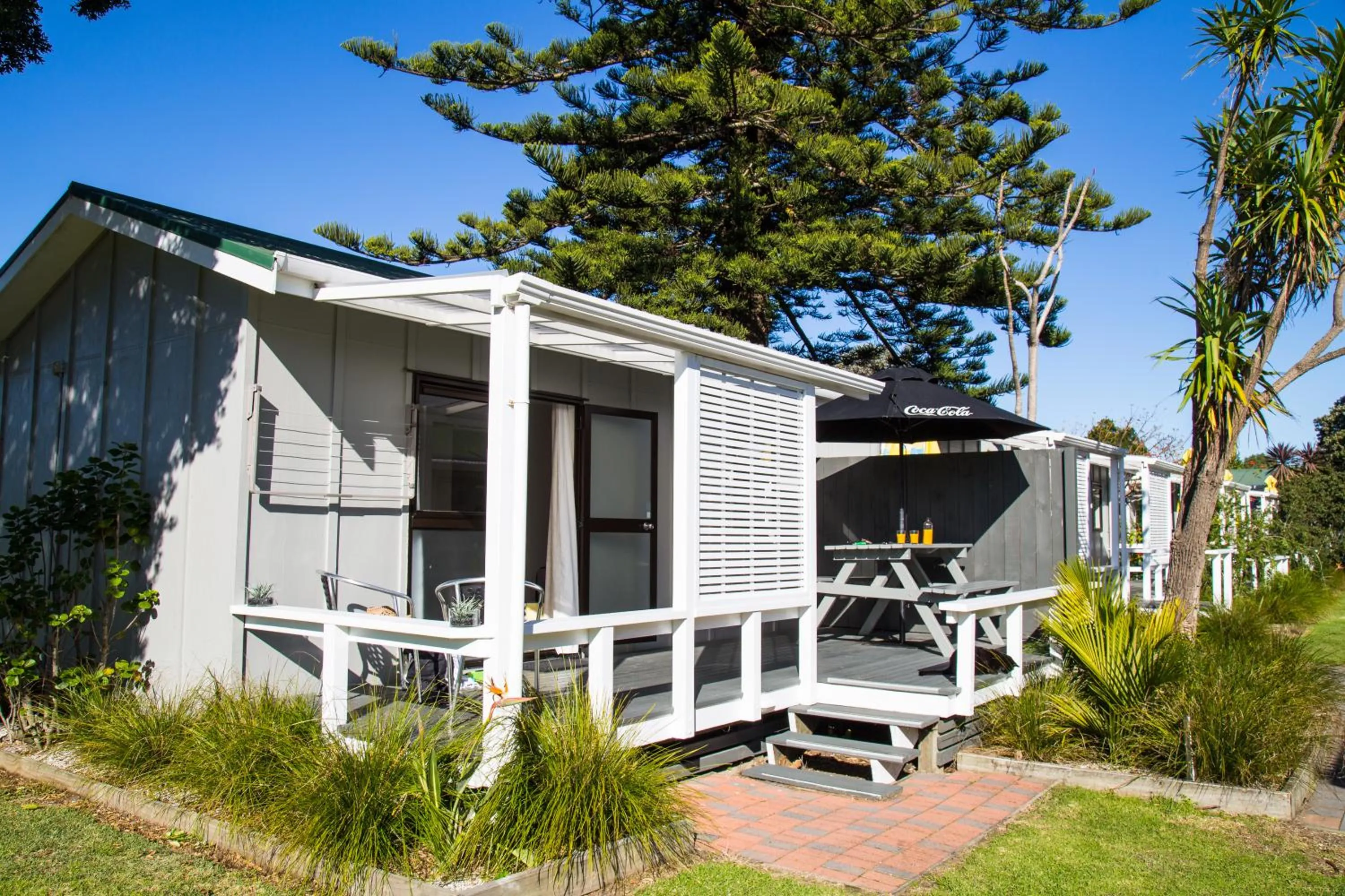 Patio in Hahei Beach Resort