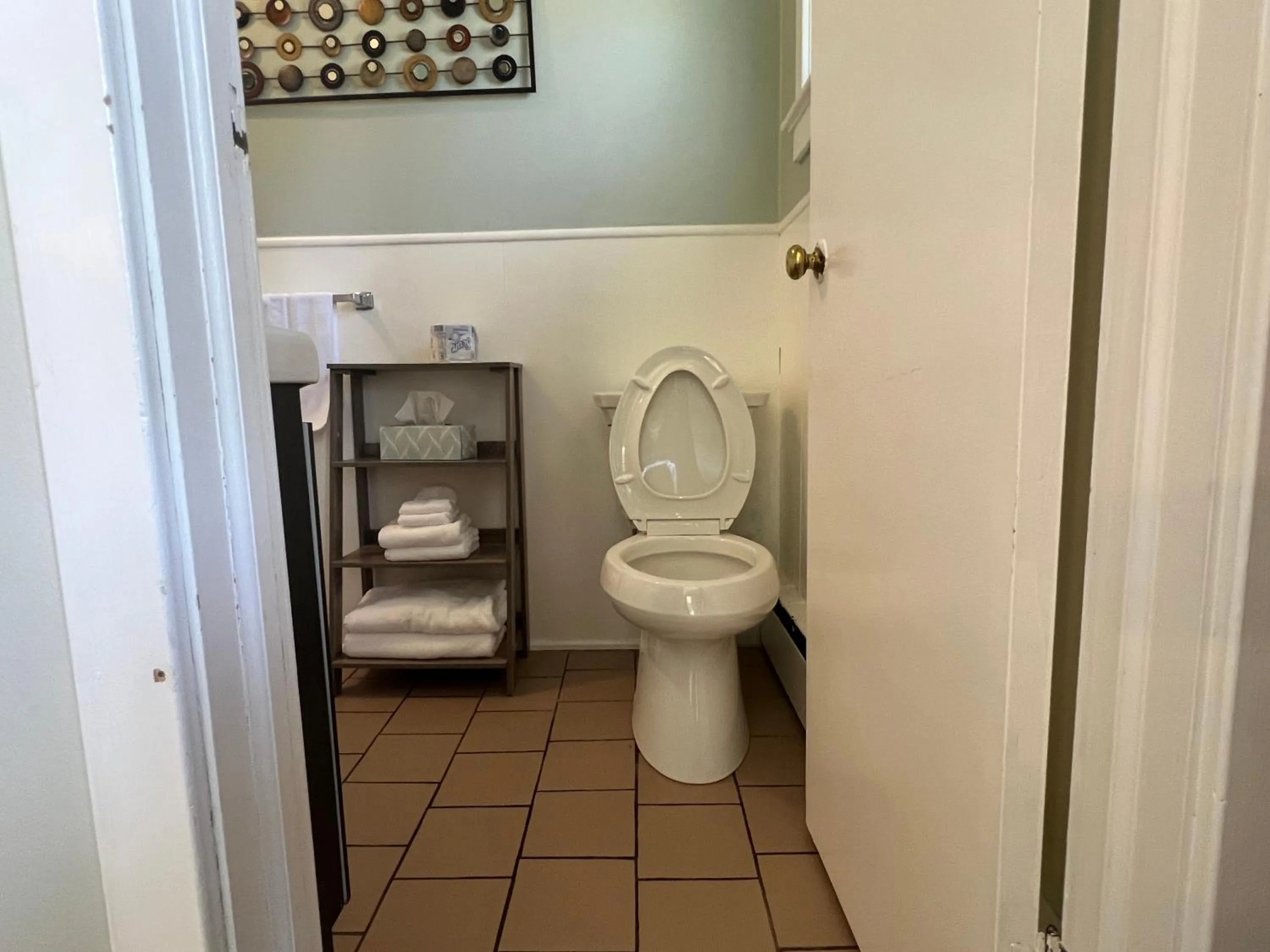 Shower in Colton Point Motel