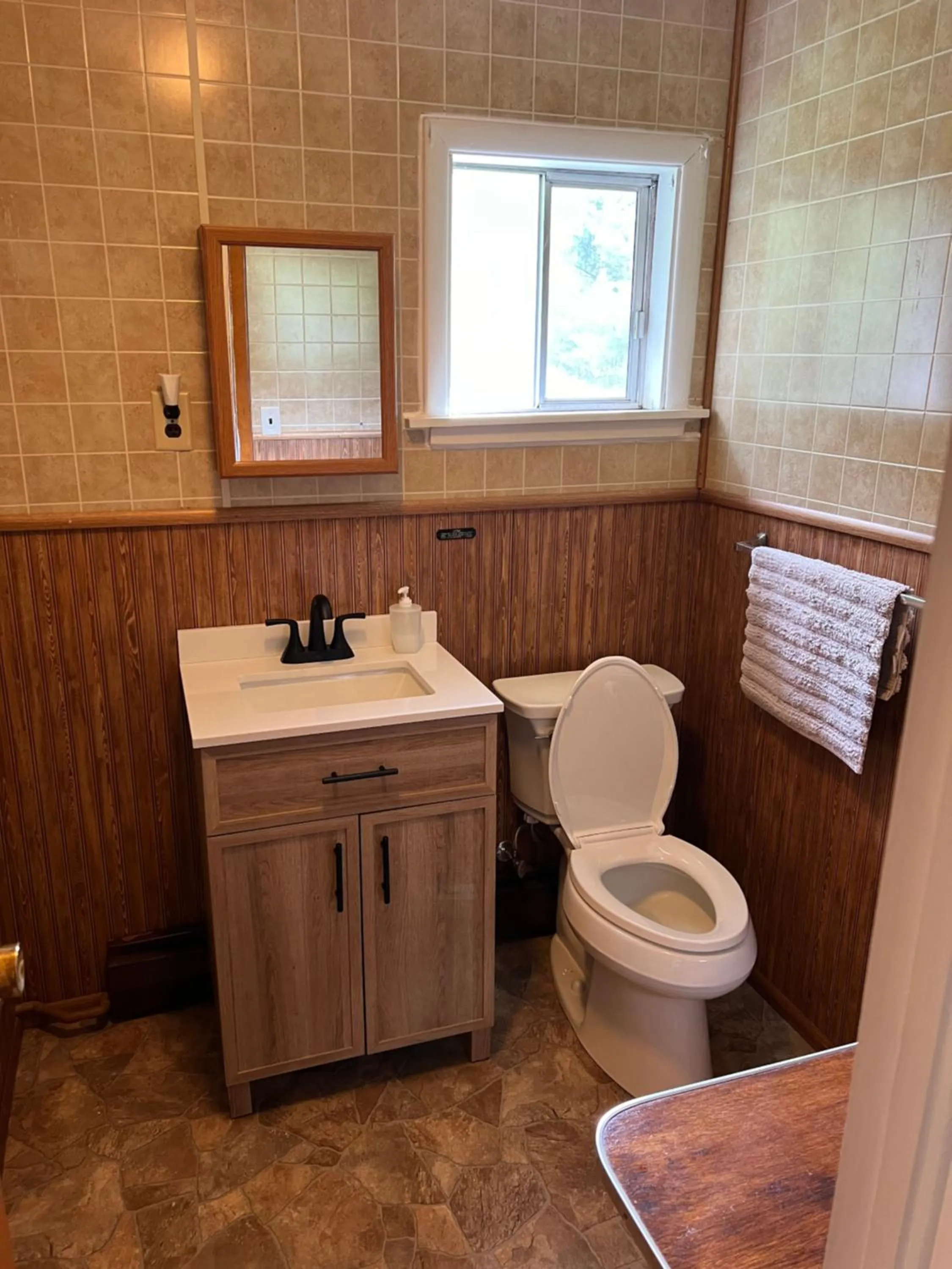 Shower in Colton Point Motel