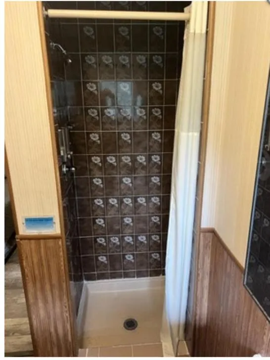 Shower in Colton Point Motel