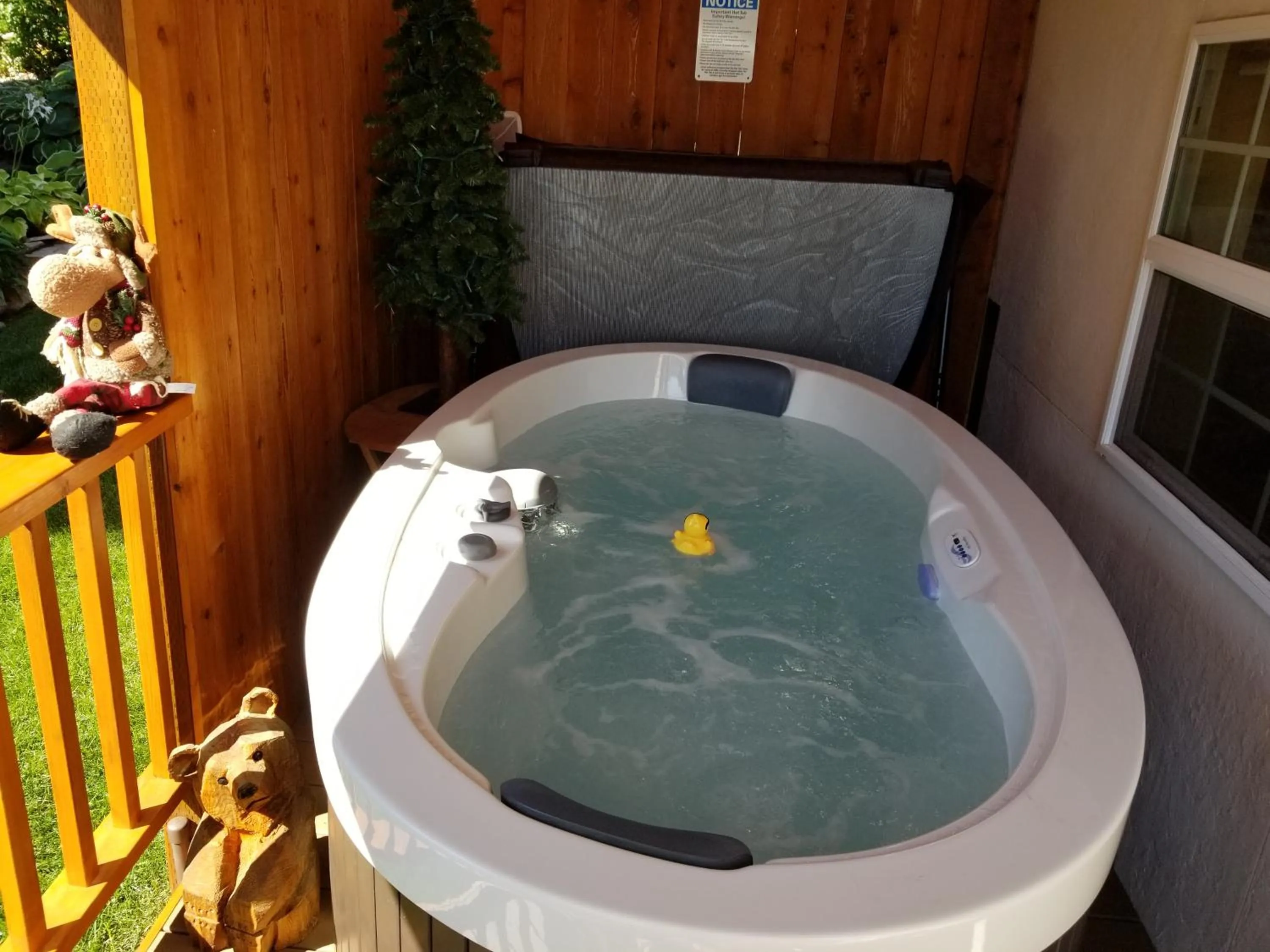 Hot Tub in Haus Hanika