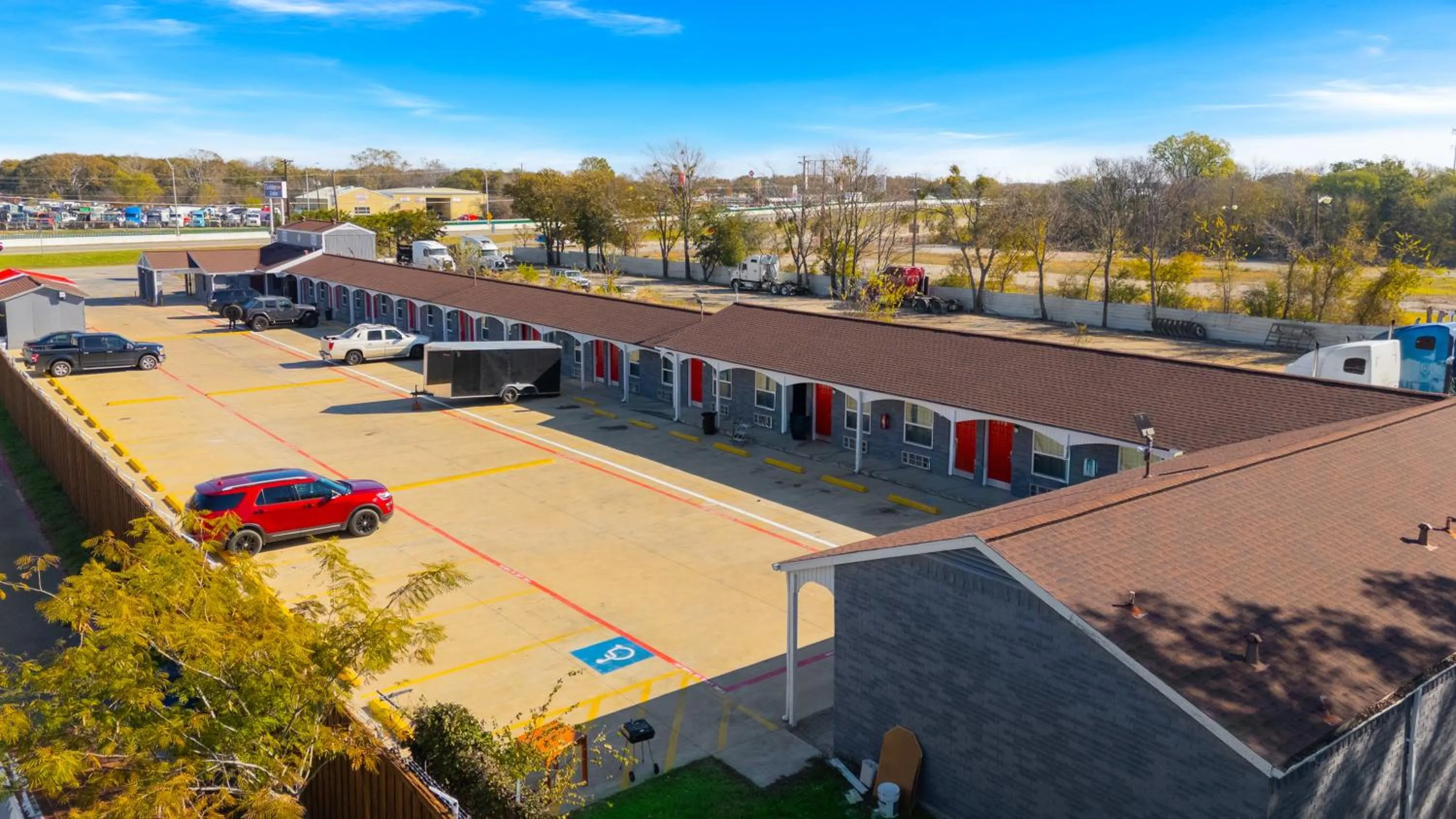 Property building in Golden Inn Dallas by Hotel O