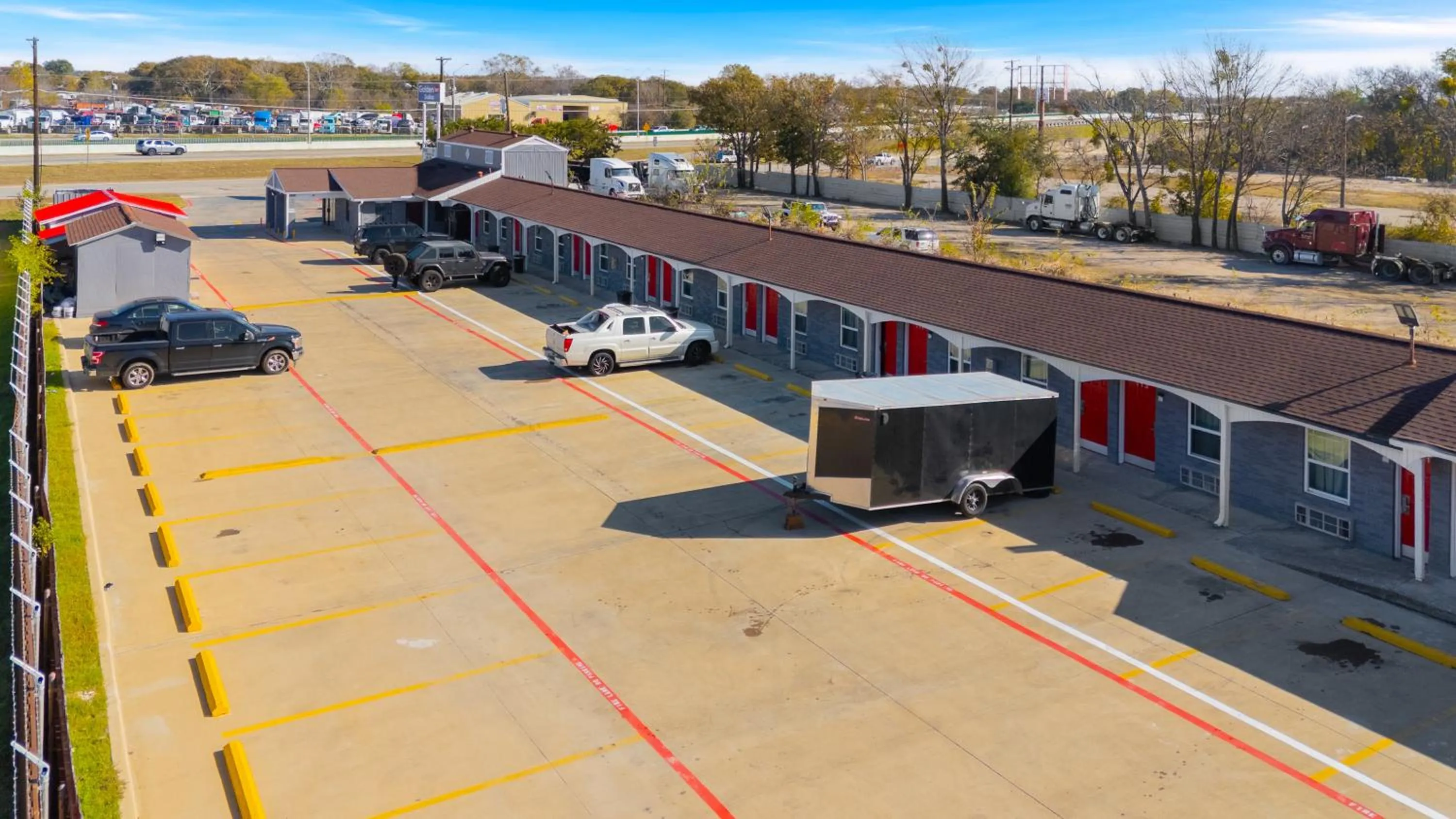 Property building in Golden Inn Dallas by Hotel O