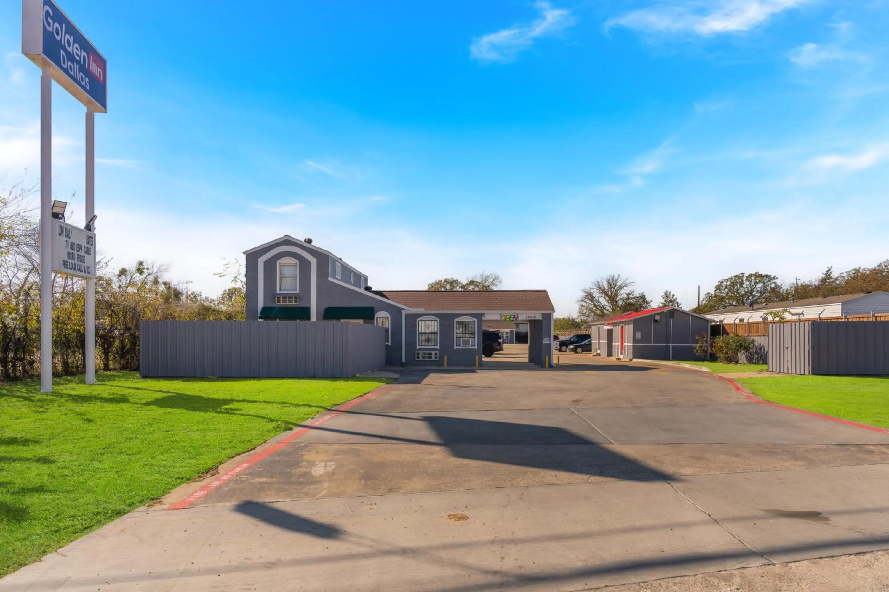 Property building in Golden Inn Dallas by Hotel O