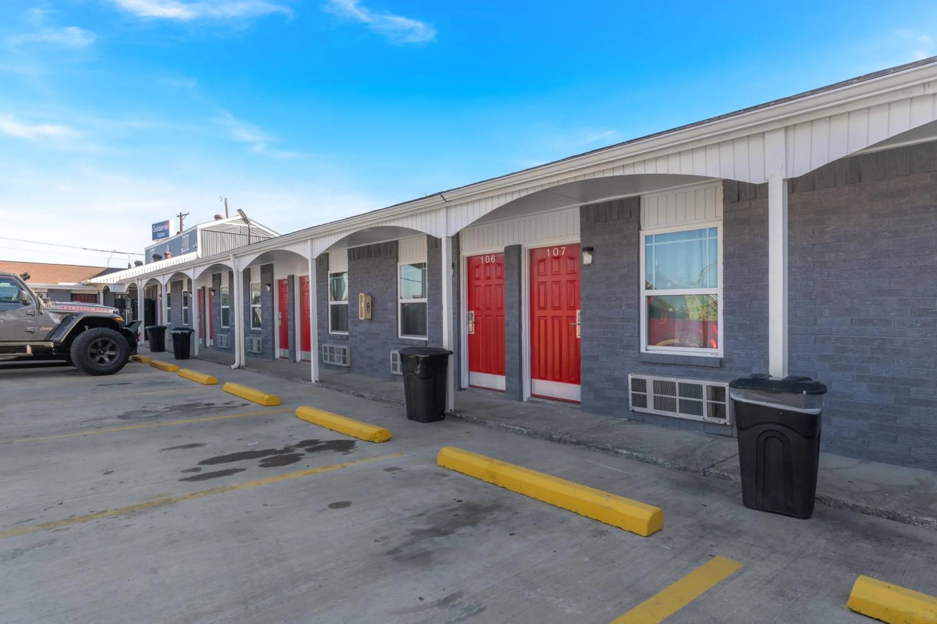 Property building in Golden Inn Dallas by Hotel O