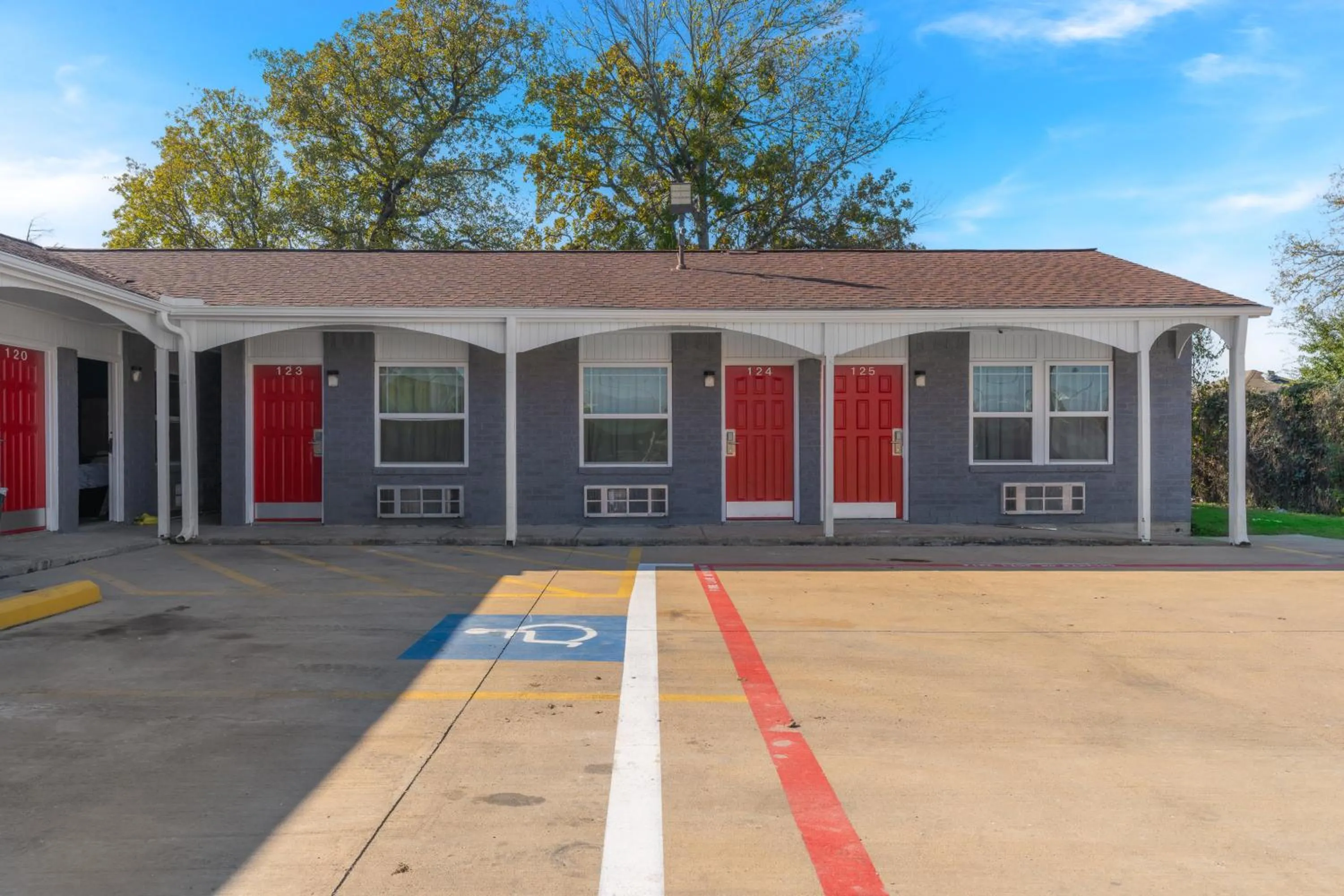 Property building in Golden Inn Dallas by Hotel O