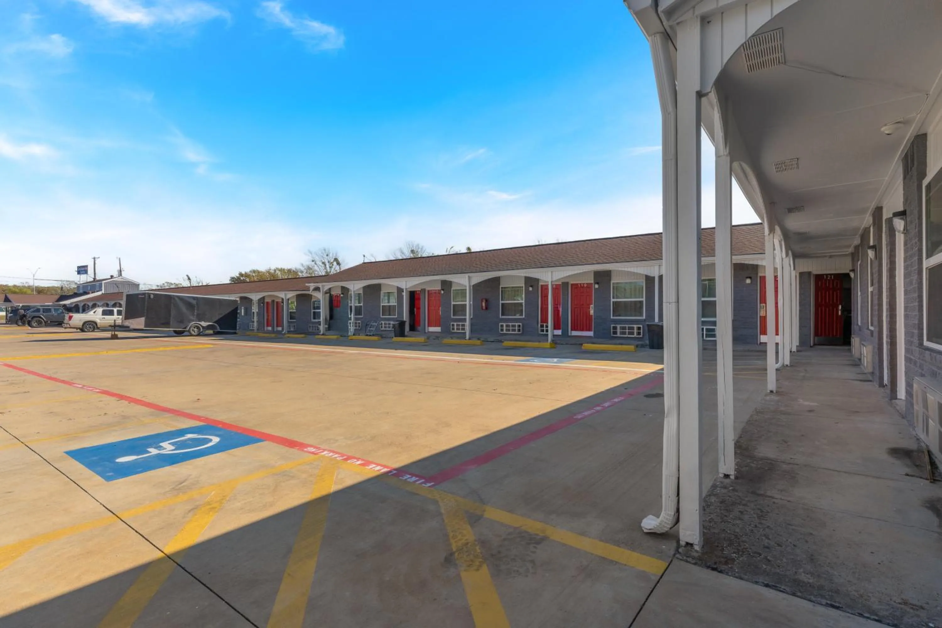 Property building in Golden Inn Dallas by Hotel O