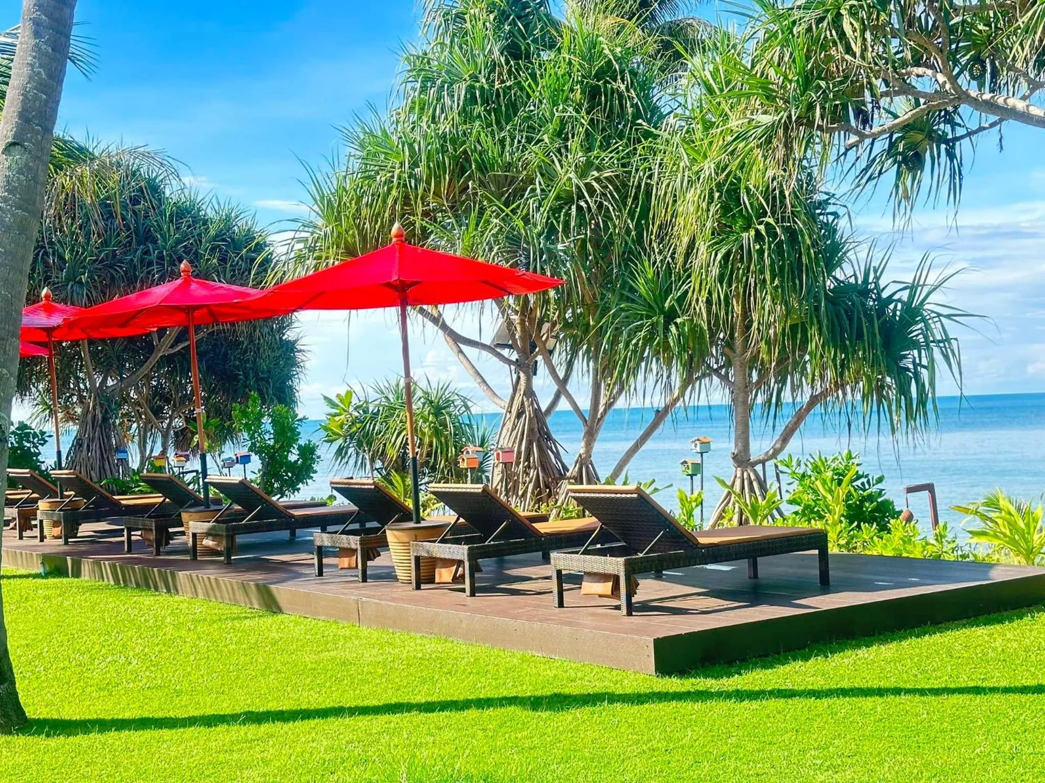 sunbed in Baan Thai Lanta Resort