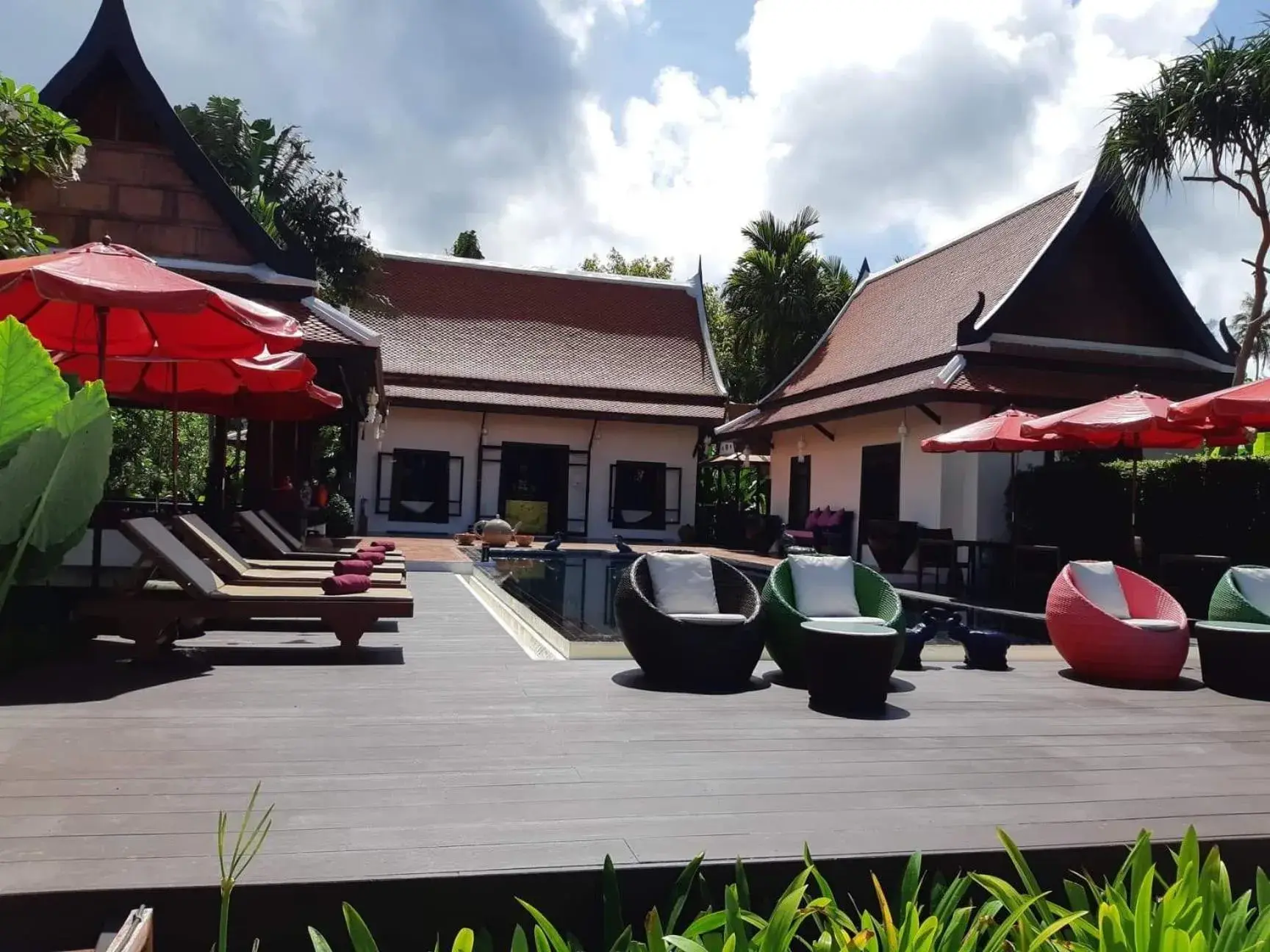 Swimming pool, Property Building in Baan Thai Lanta Resort