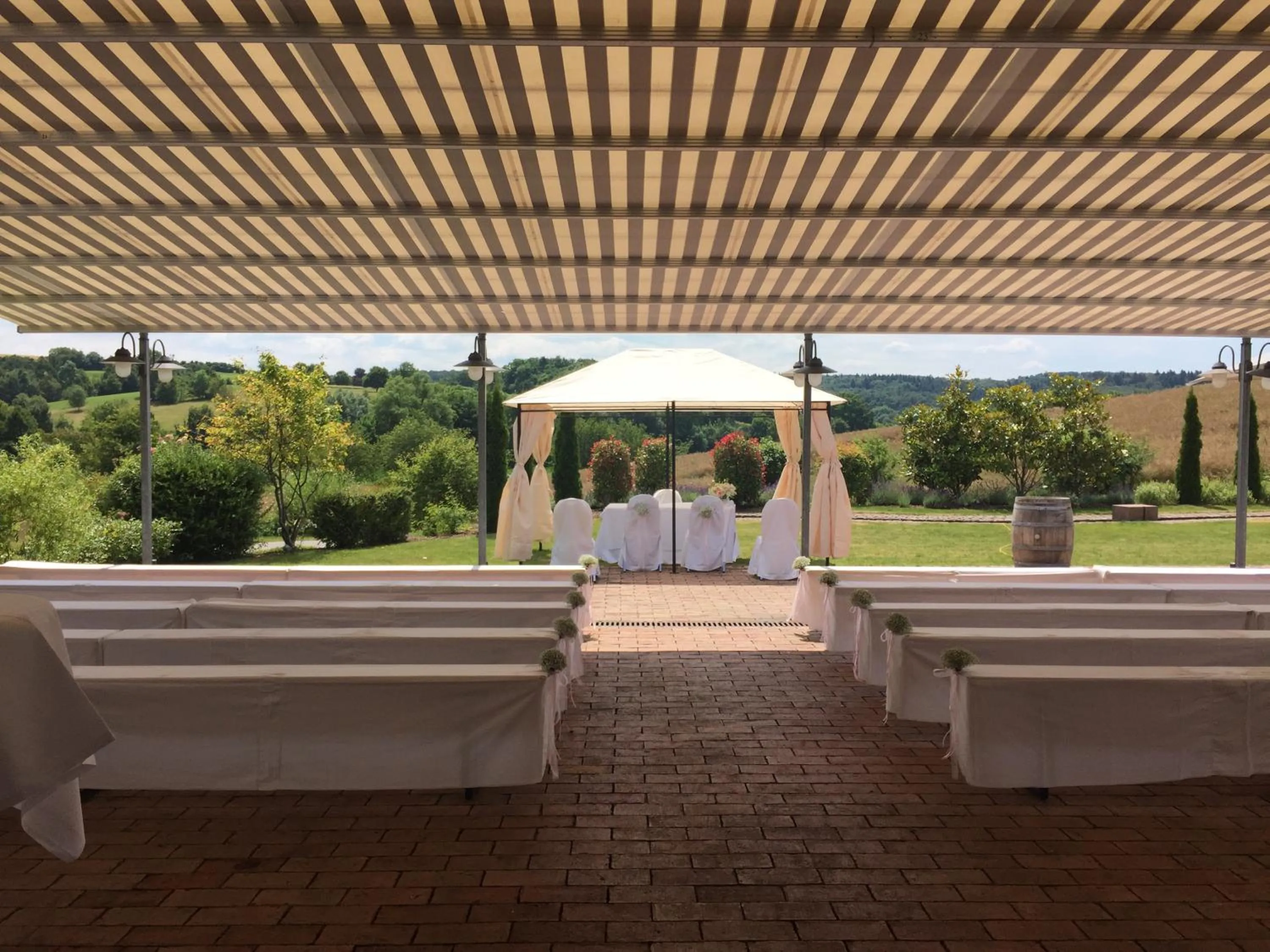 Garden view in Heitlinger Hof
