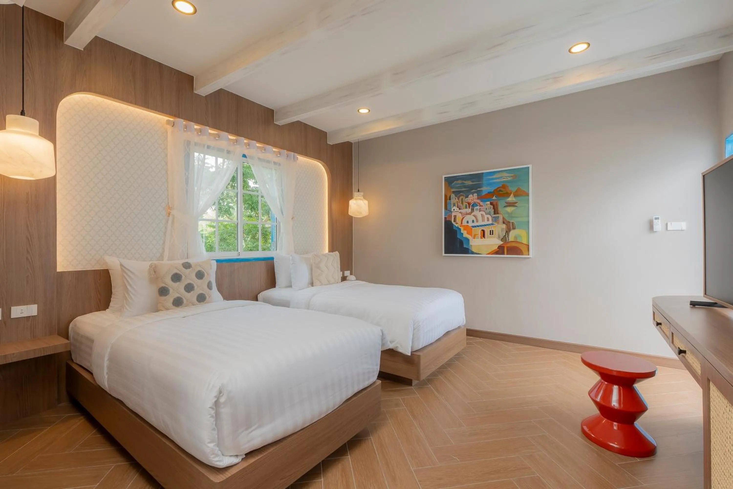 Cafe Suites3 Superior Twin Room in Sea of Love Suite Cafe Pattaya