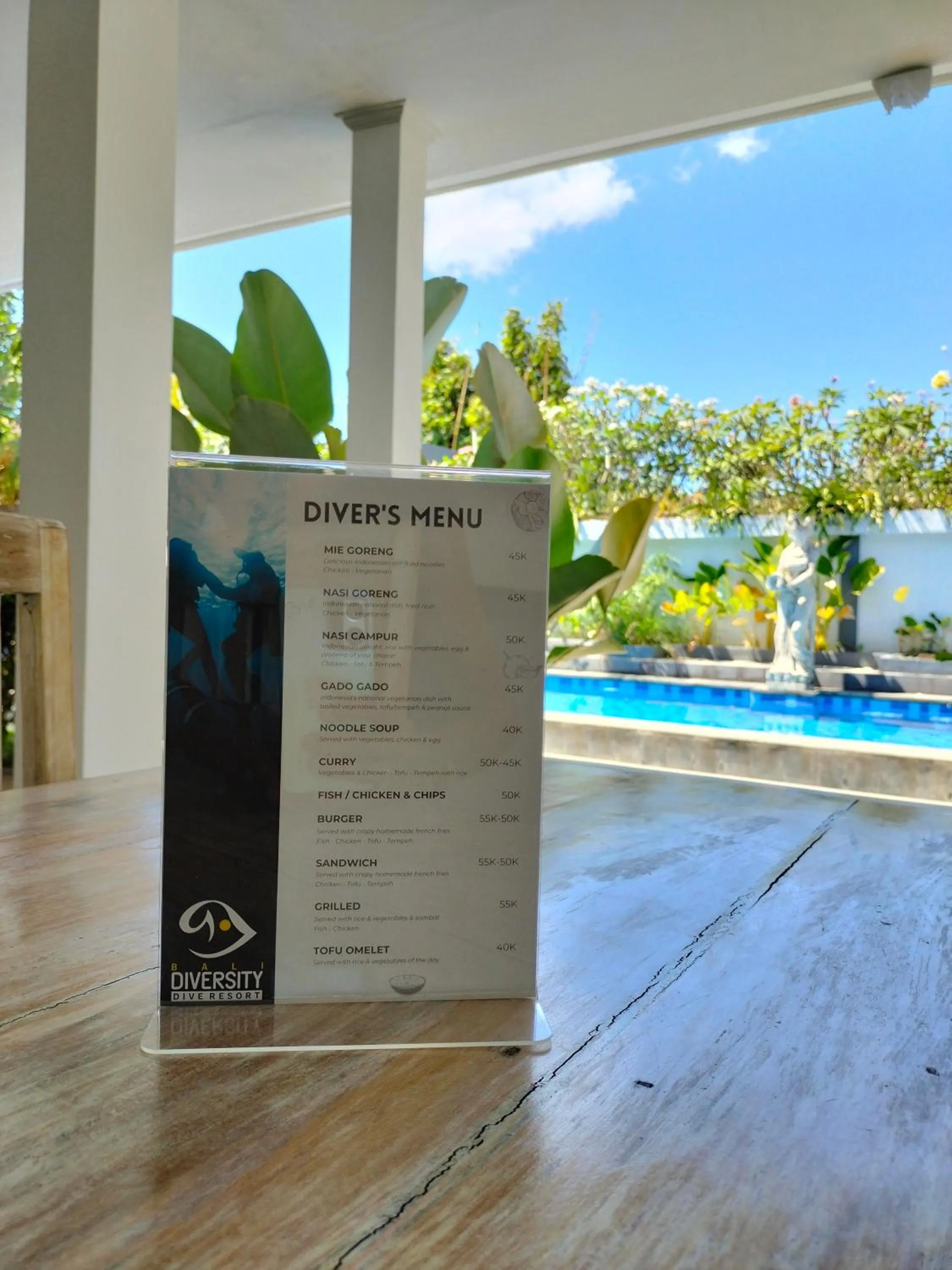 Restaurant/places to eat in Bali Diversity Dive Resort