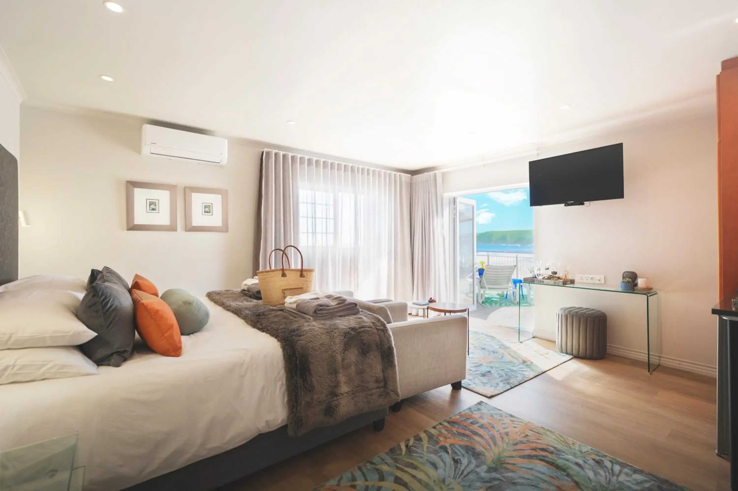 Balcony/Terrace, Bed in Beach Villa Wilderness Balcony/Terrace, Bed in Beach Villa Wilderness