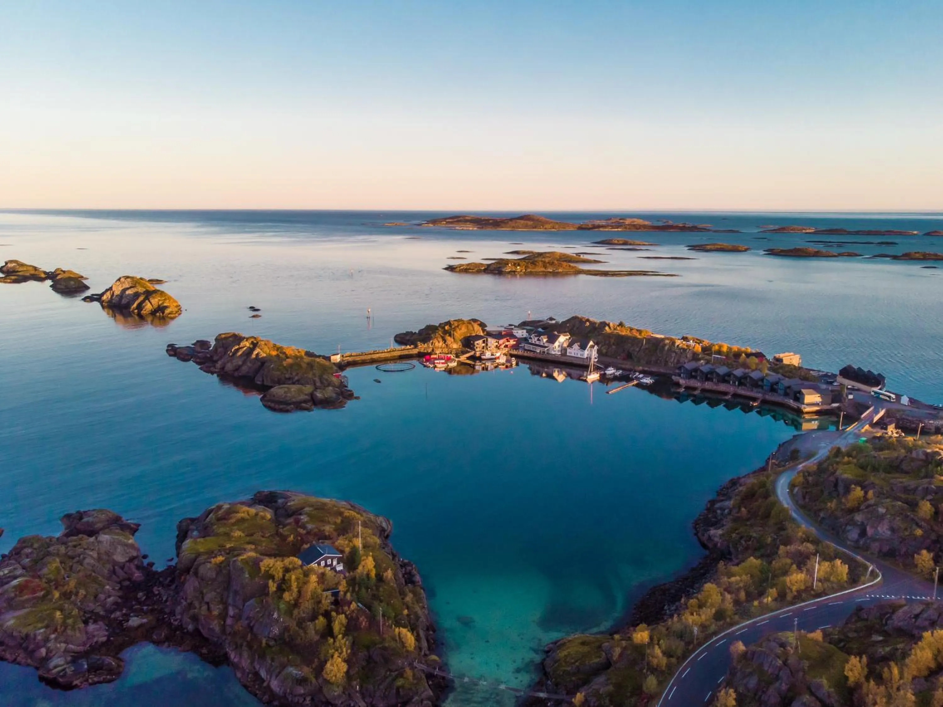 Bird's eye view in Hamn i Senja
