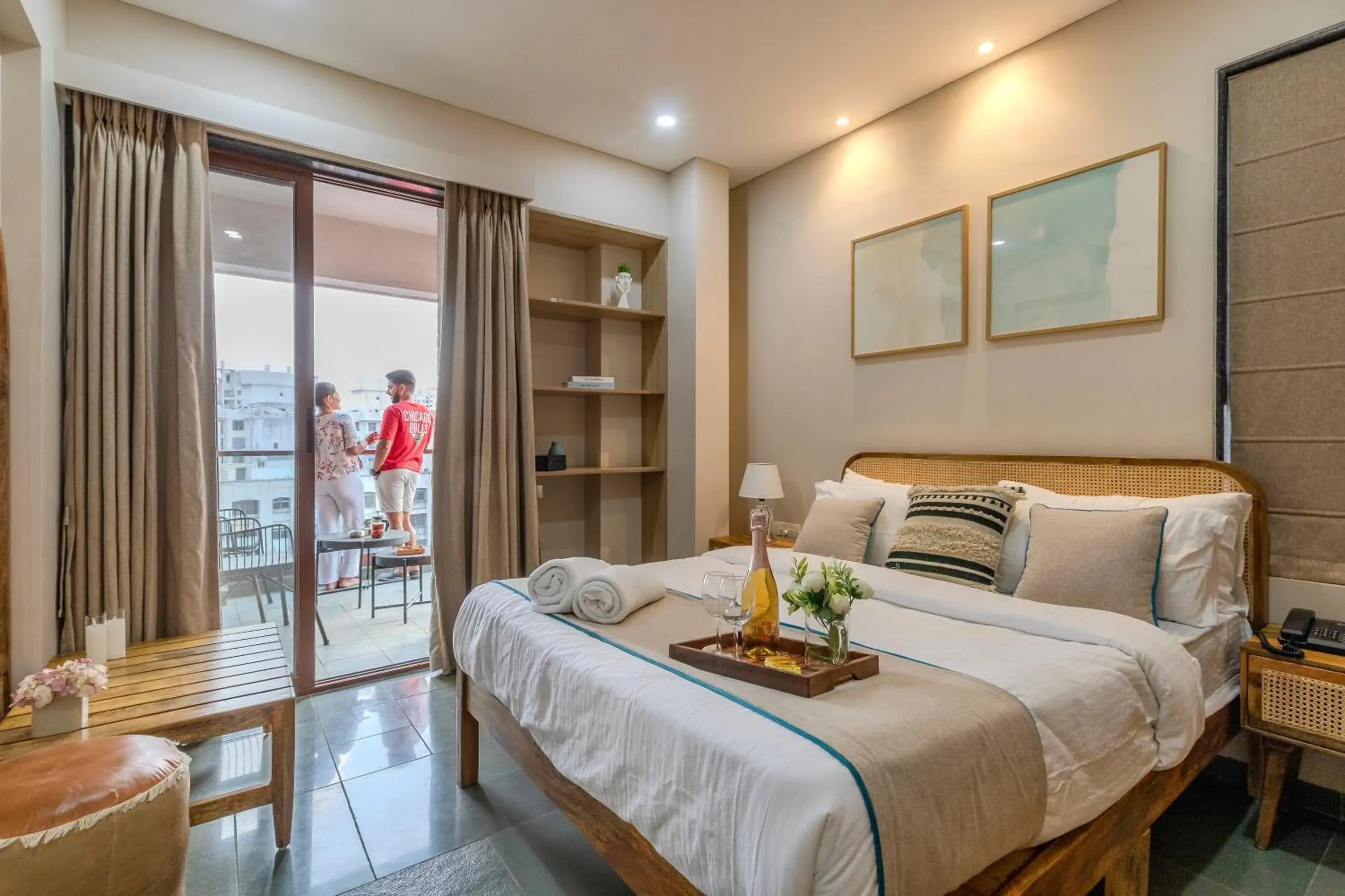 Bed in Hotel Tattva Suites Bed in Hotel Tattva Suites