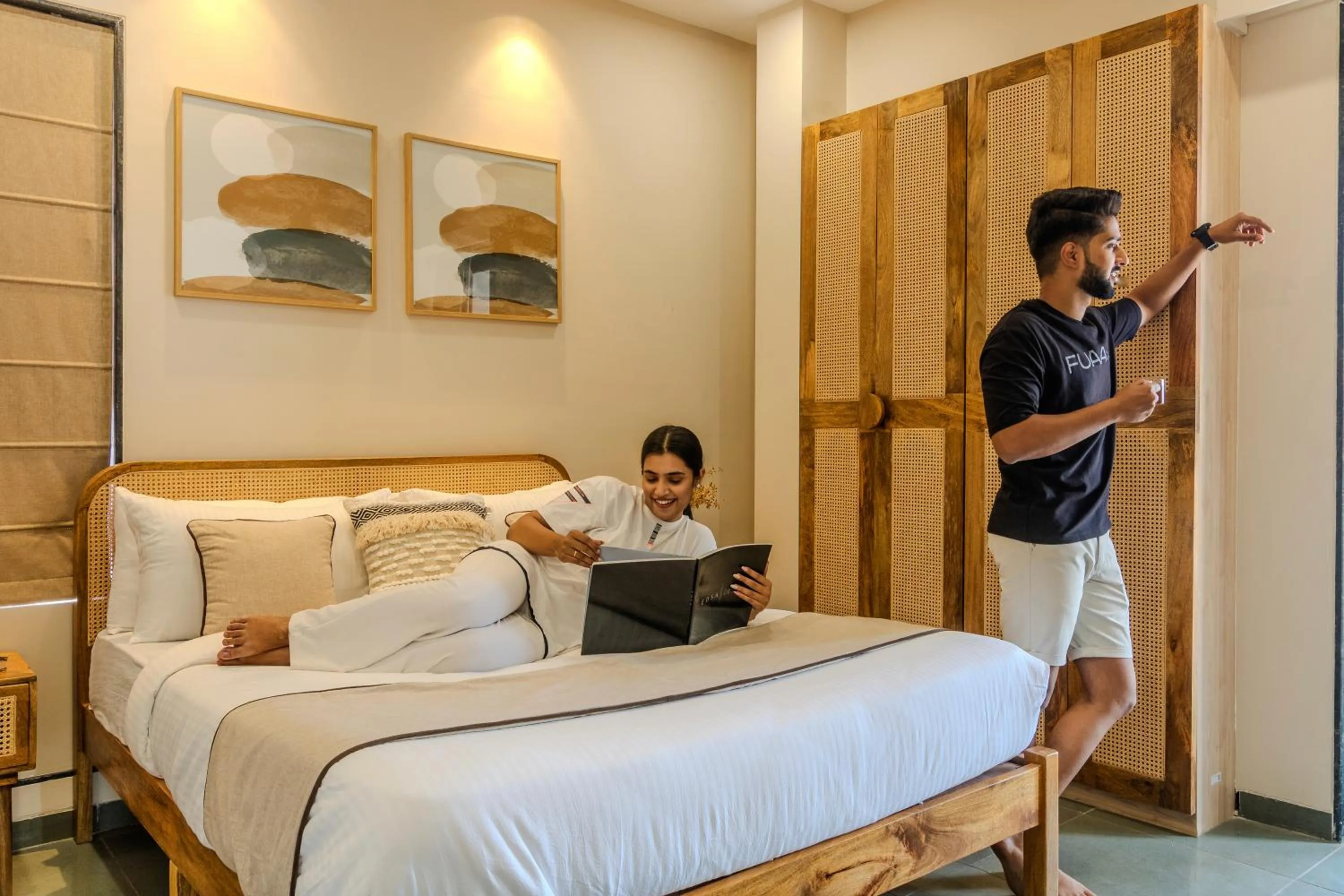 Bed in Hotel Tattva Suites