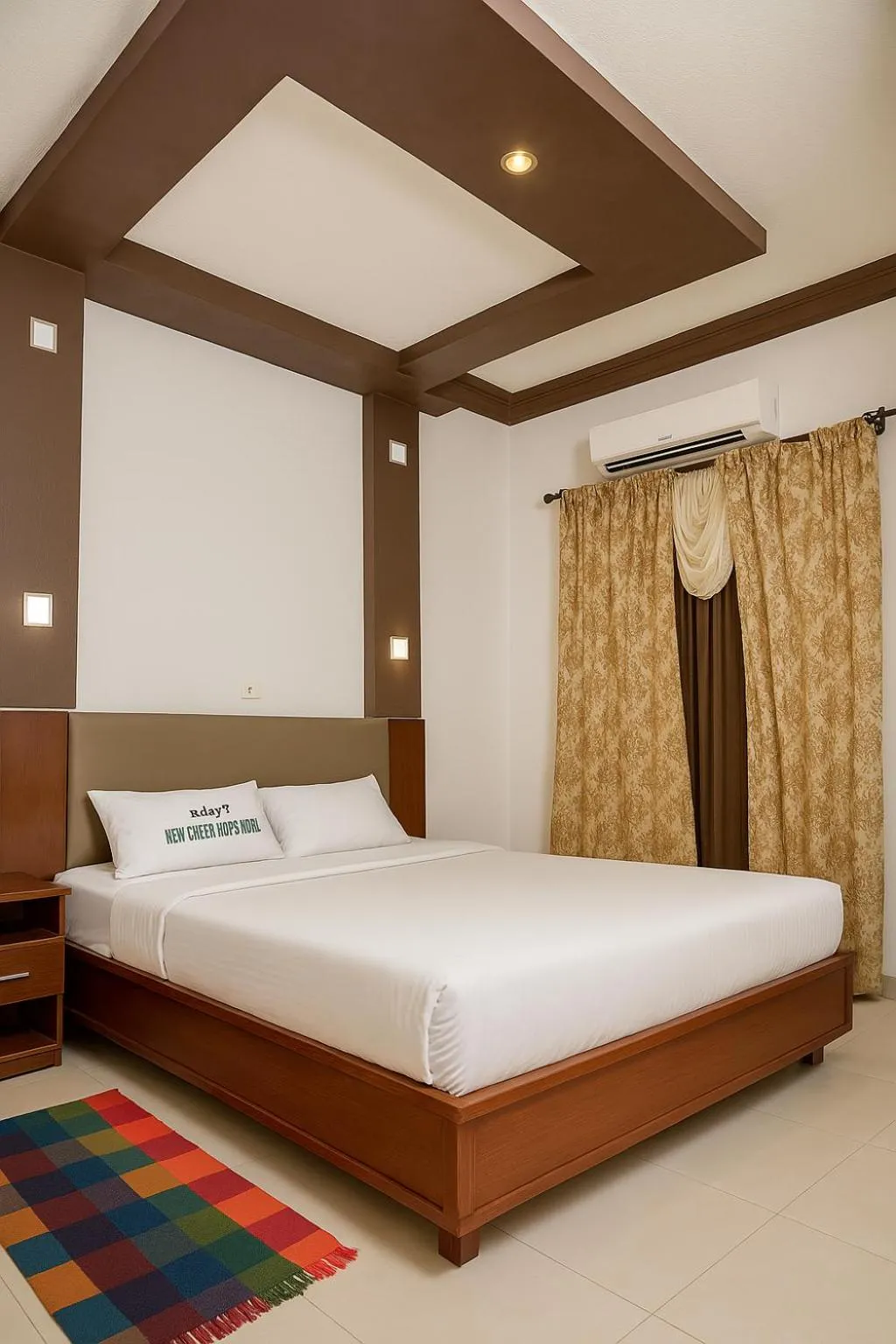 Bedroom, Bed in New Green Horse Hotel