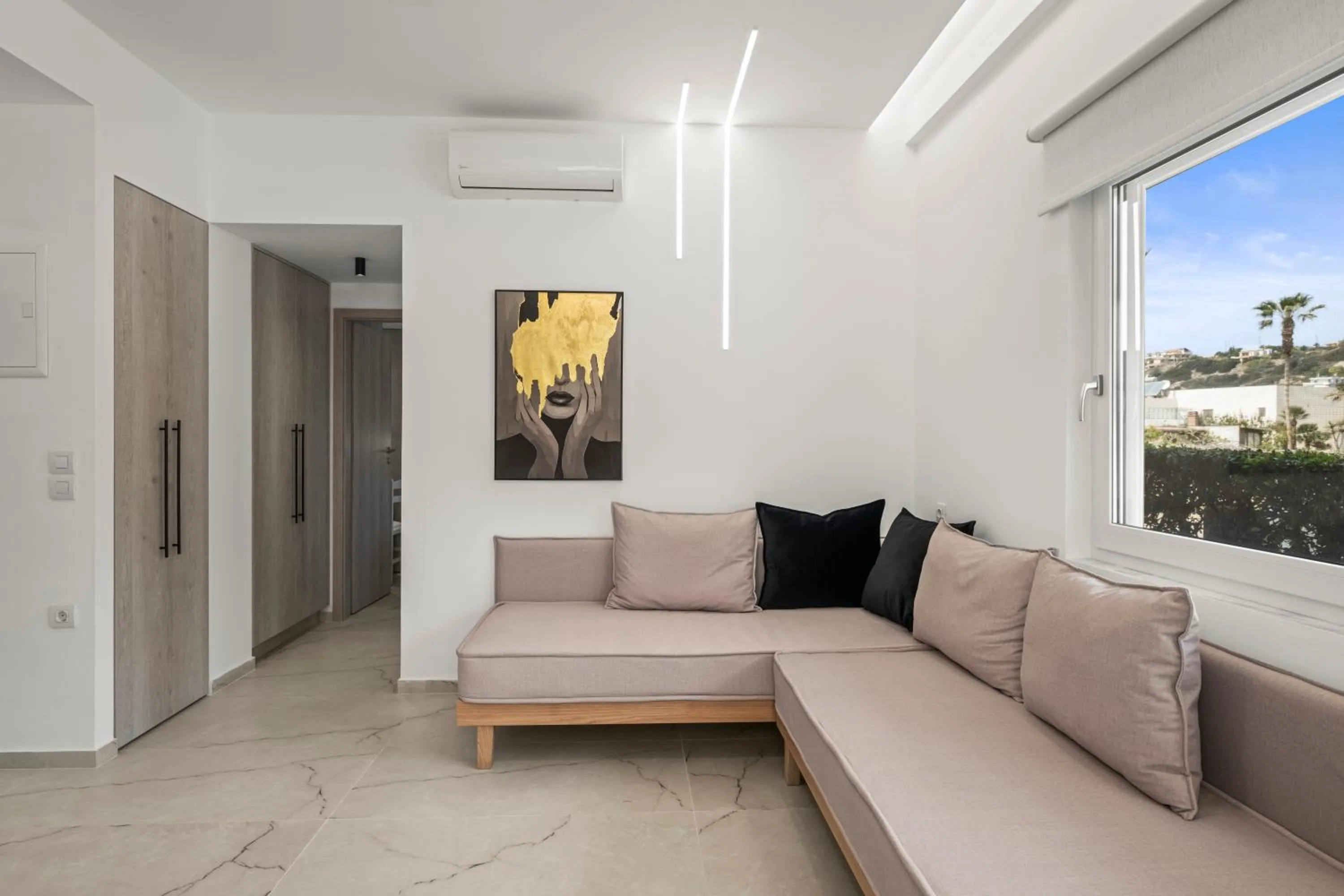 Living room in Dora Apartments