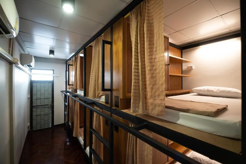 Photo of the whole room, Bed in Hansa Hostel Bangkok Khaosan
