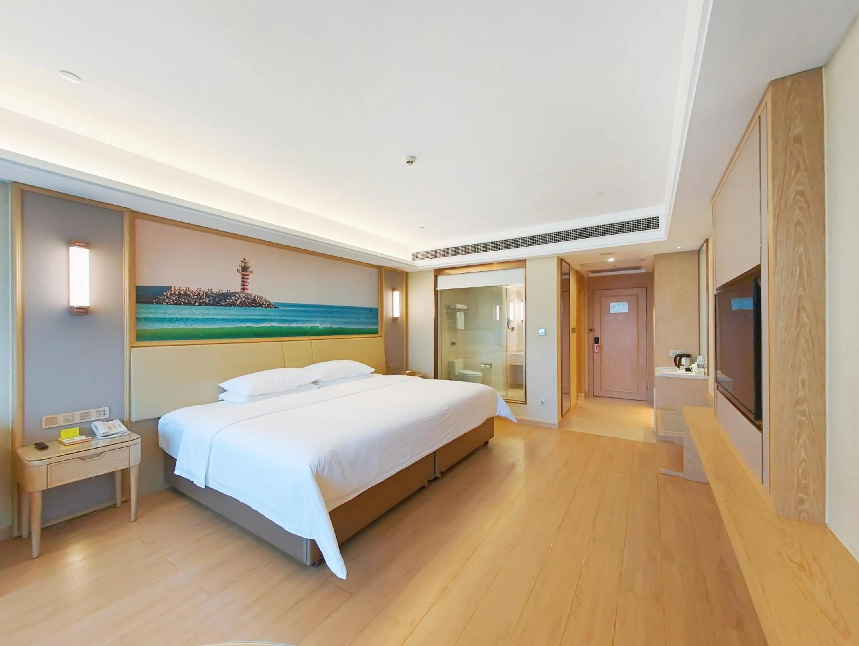 Bedroom, Bed in Vienna International Hotel Wenchang