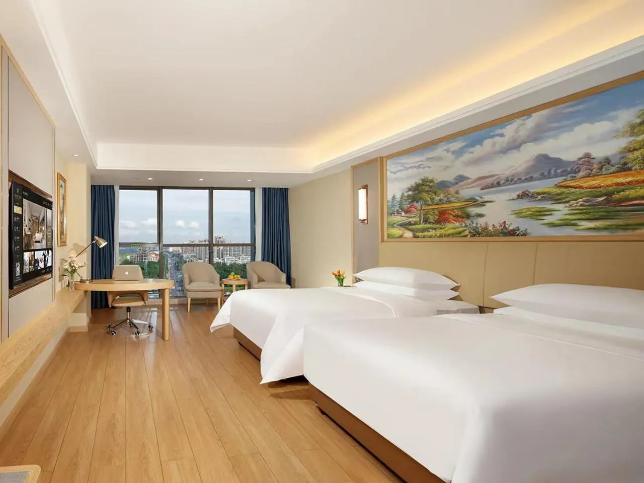 Bedroom, Bed in Vienna International Hotel Wenchang