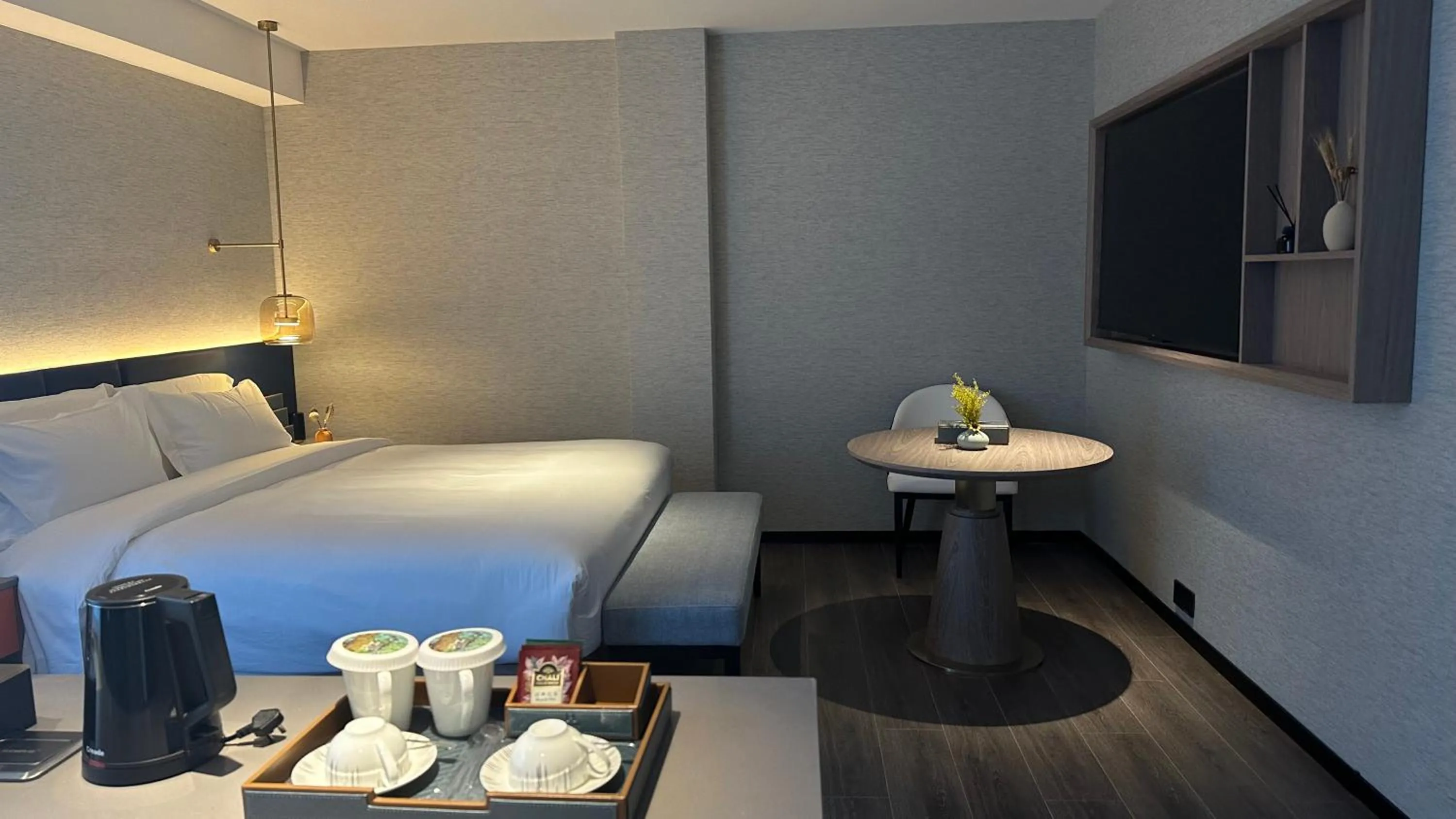 Bed in Mehood Hotel Ankang Ziyang