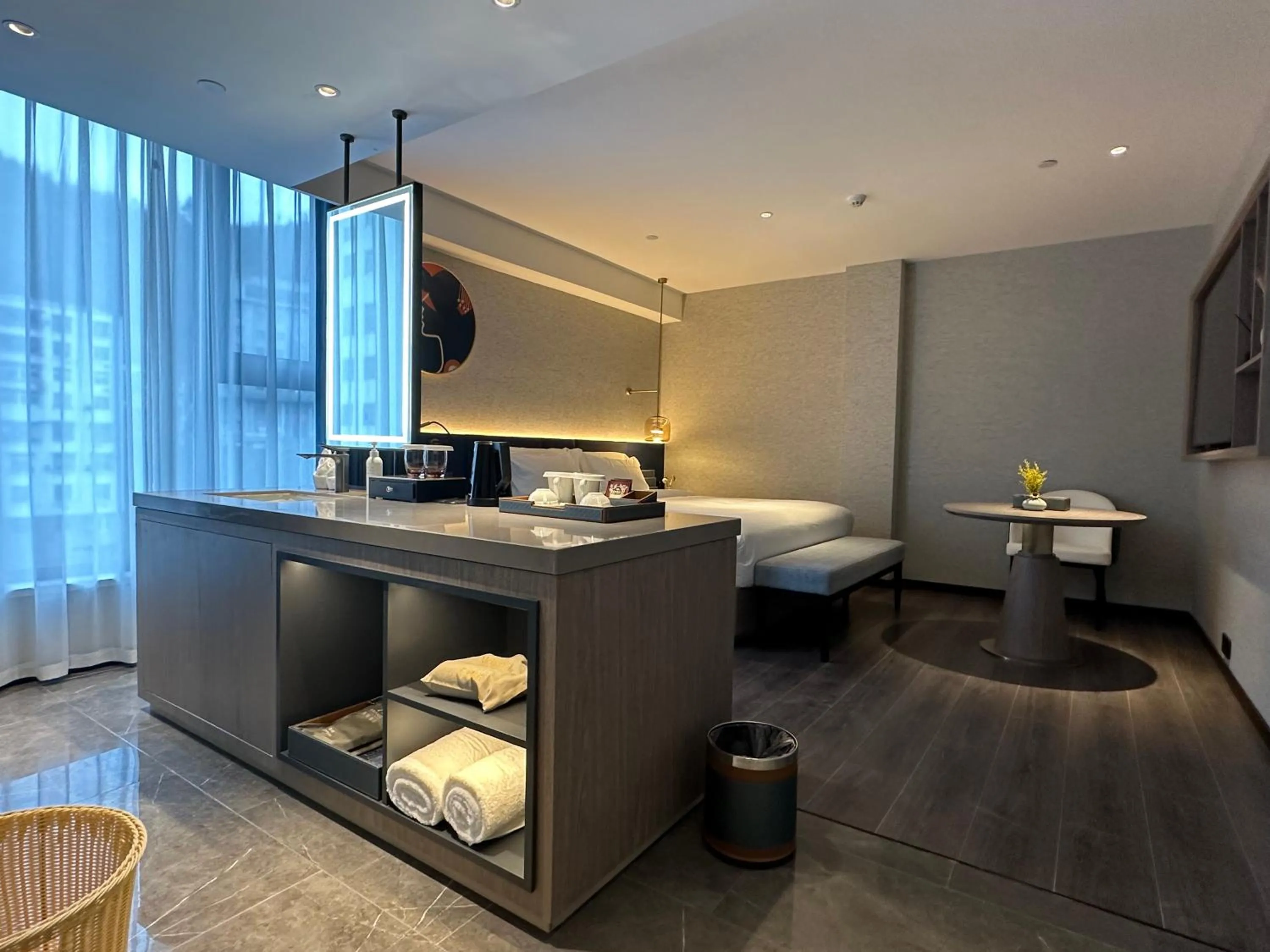 Bed in Mehood Hotel Ankang Ziyang