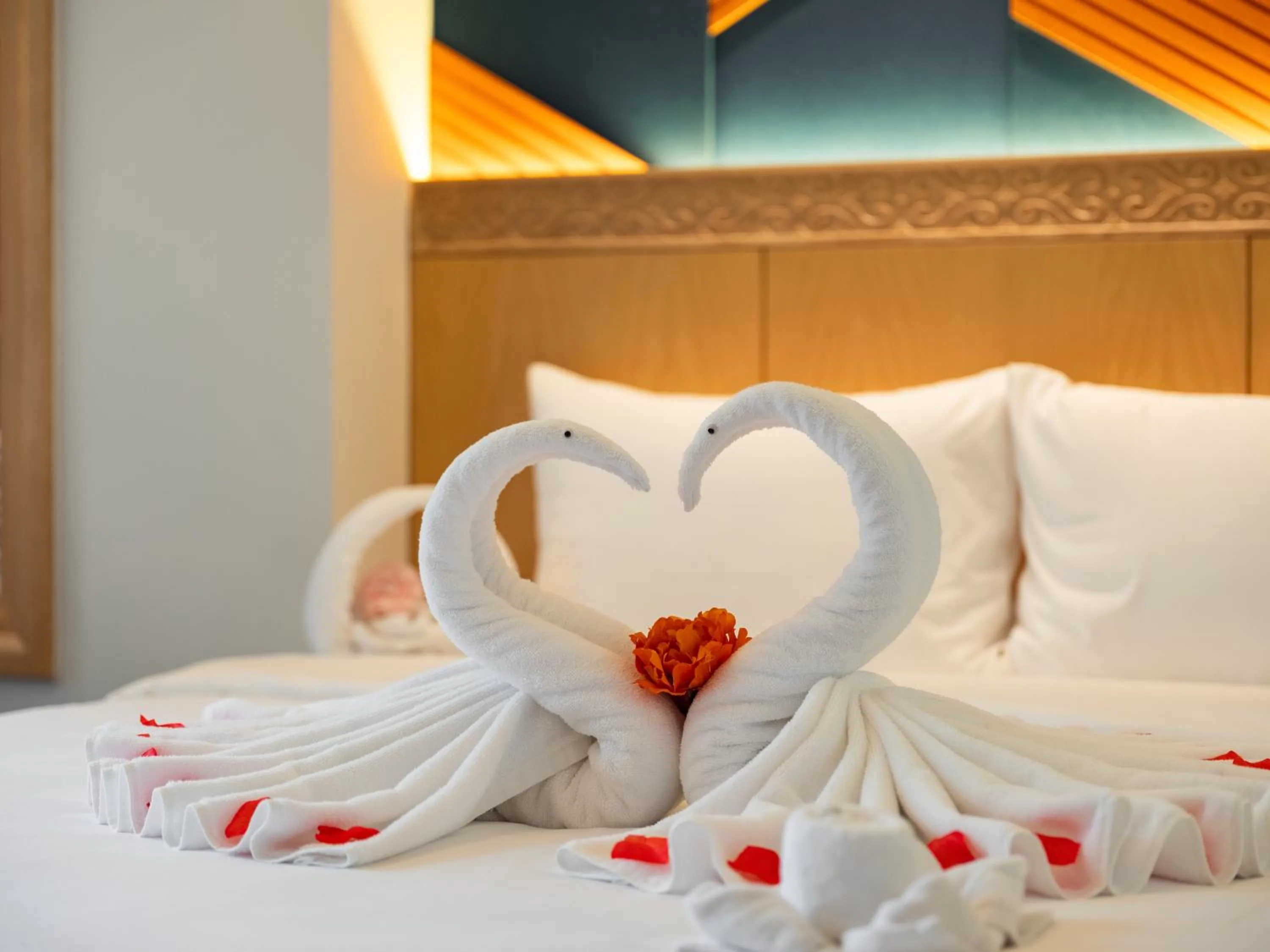 Bed in Saigon Aroma Hotel