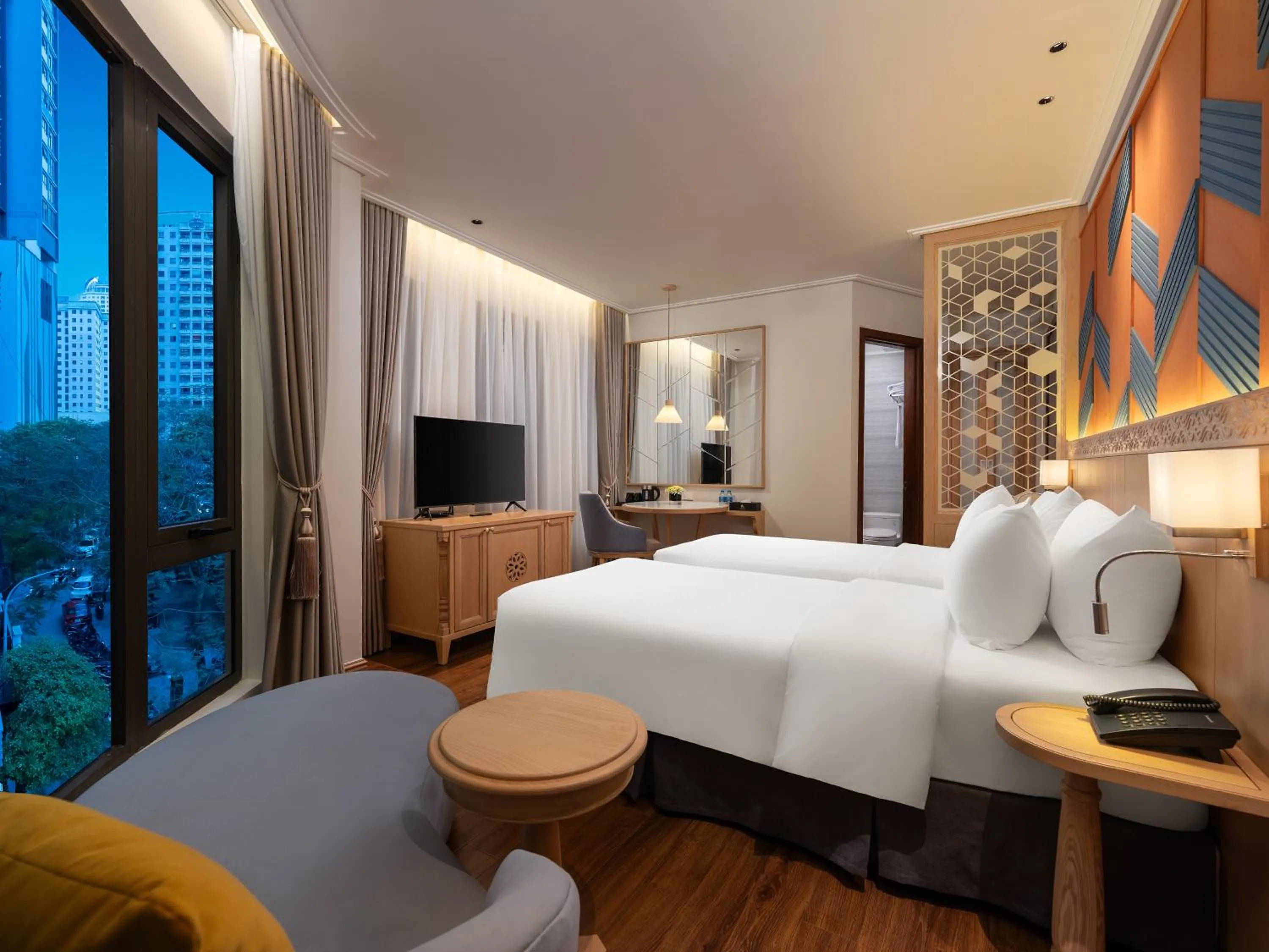 Bed in Saigon Aroma Hotel