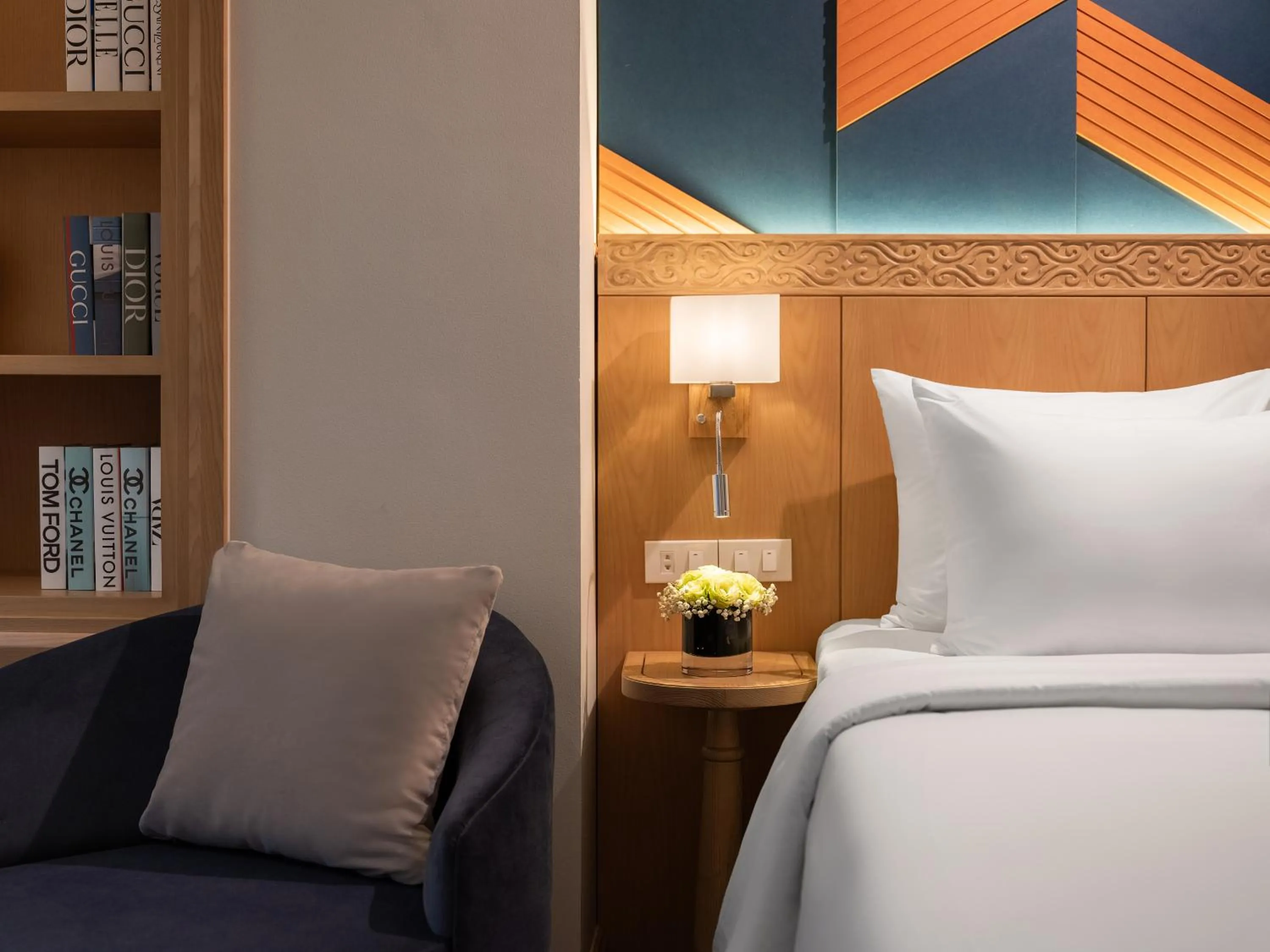 Seating area, Bed in Saigon Aroma Hotel