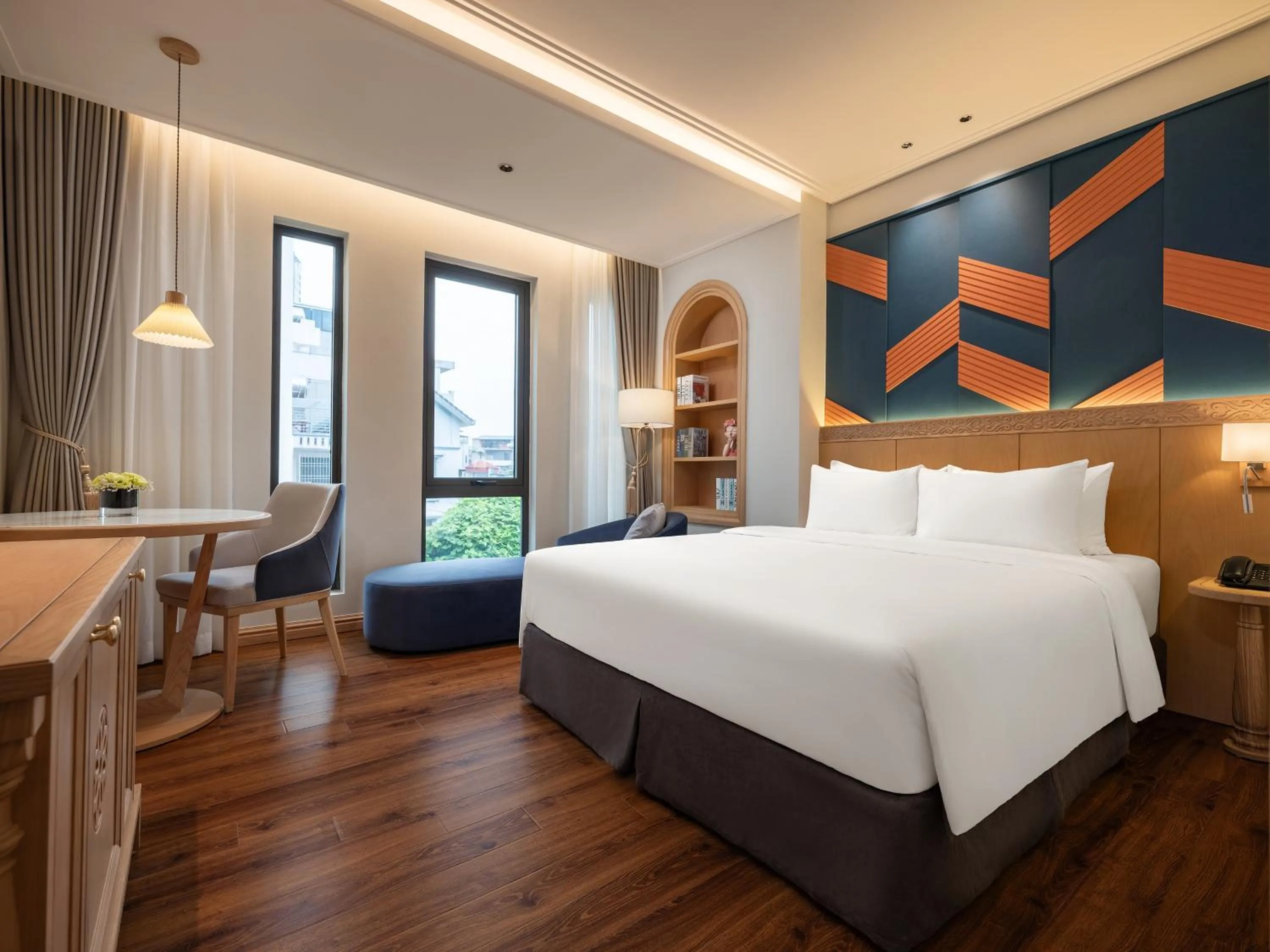 View (from property/room), Bed in Saigon Aroma Hotel