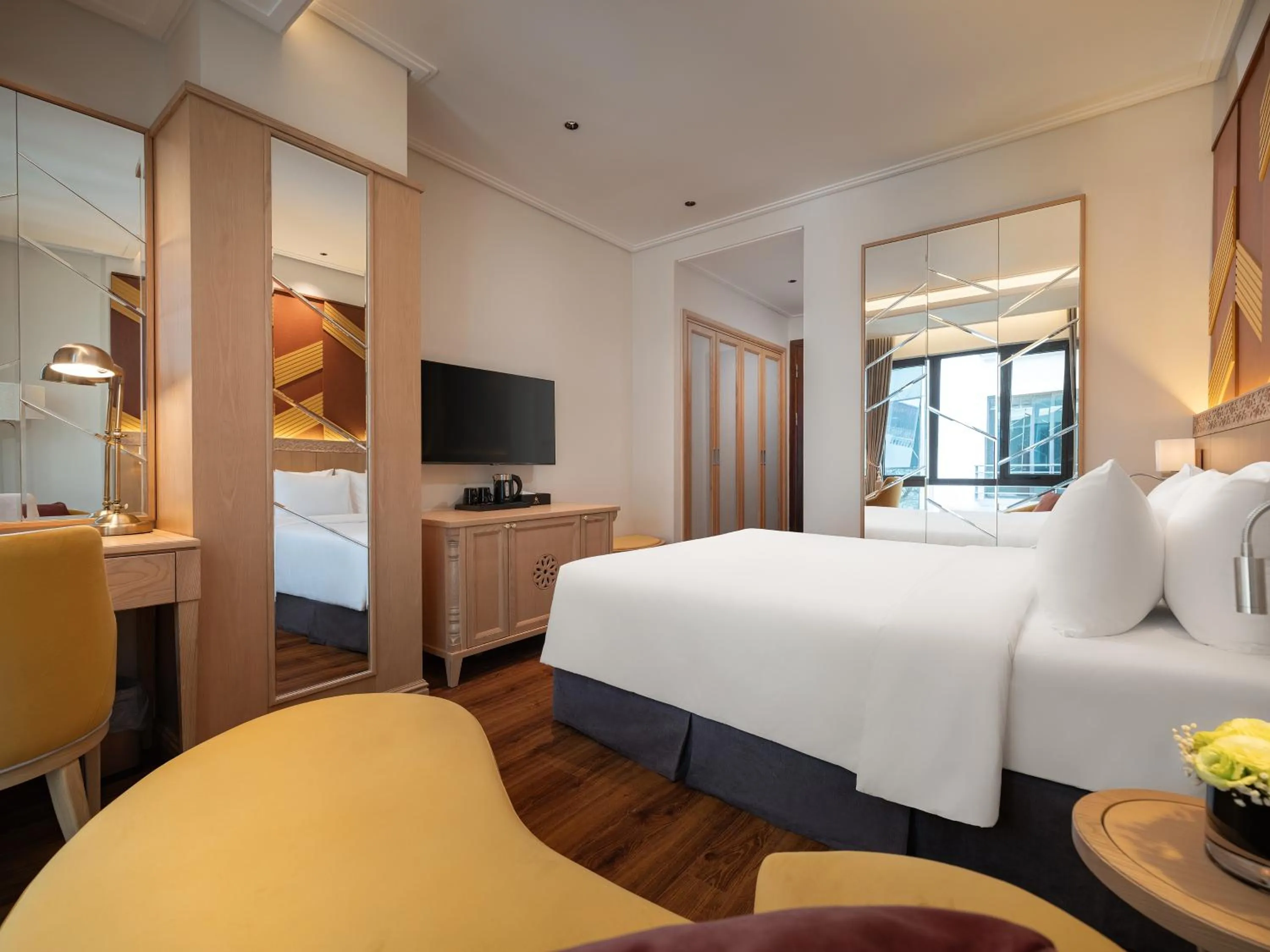 Bed in Saigon Aroma Hotel