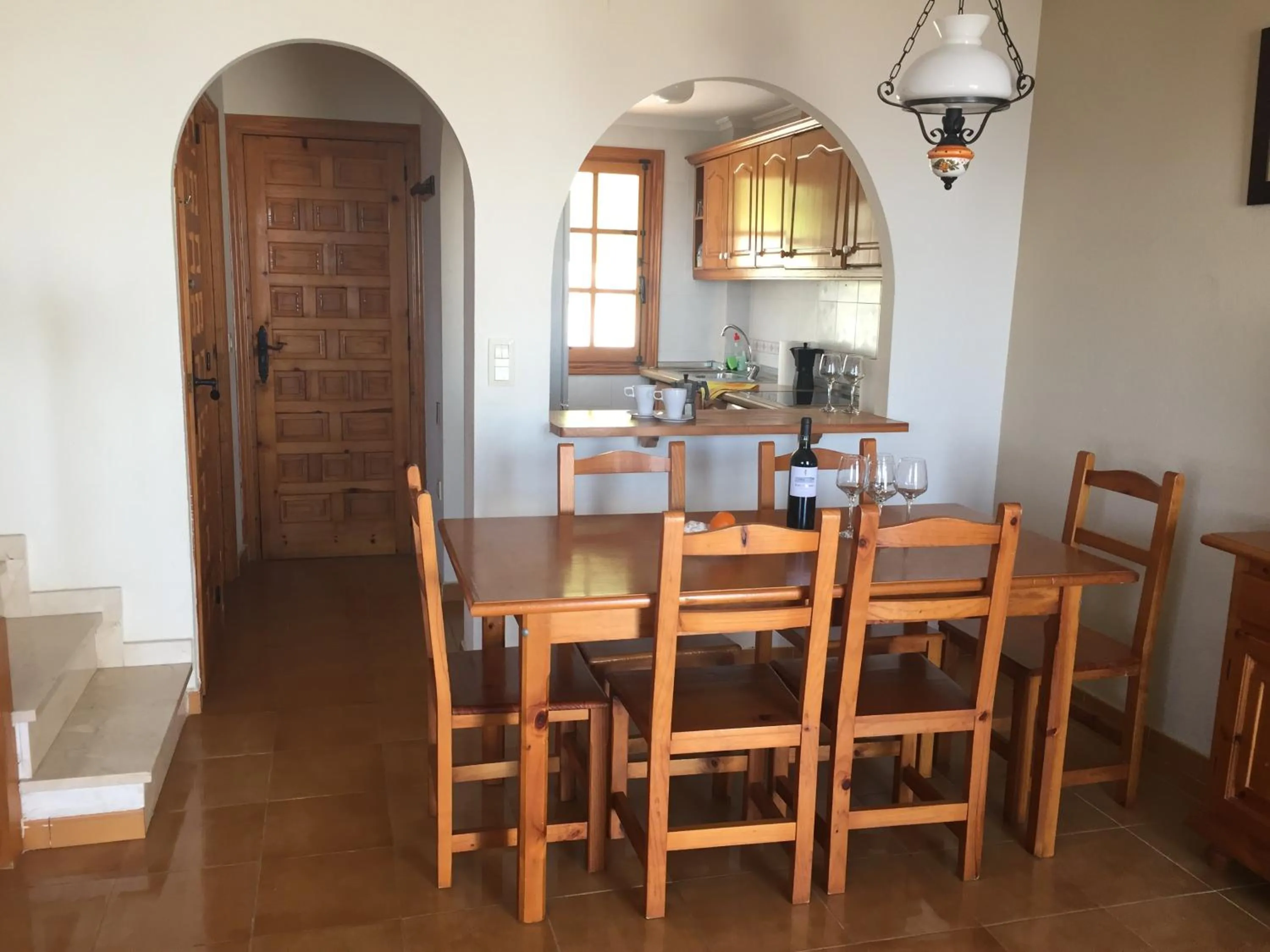Dining area in Bungalow Mediterraneo