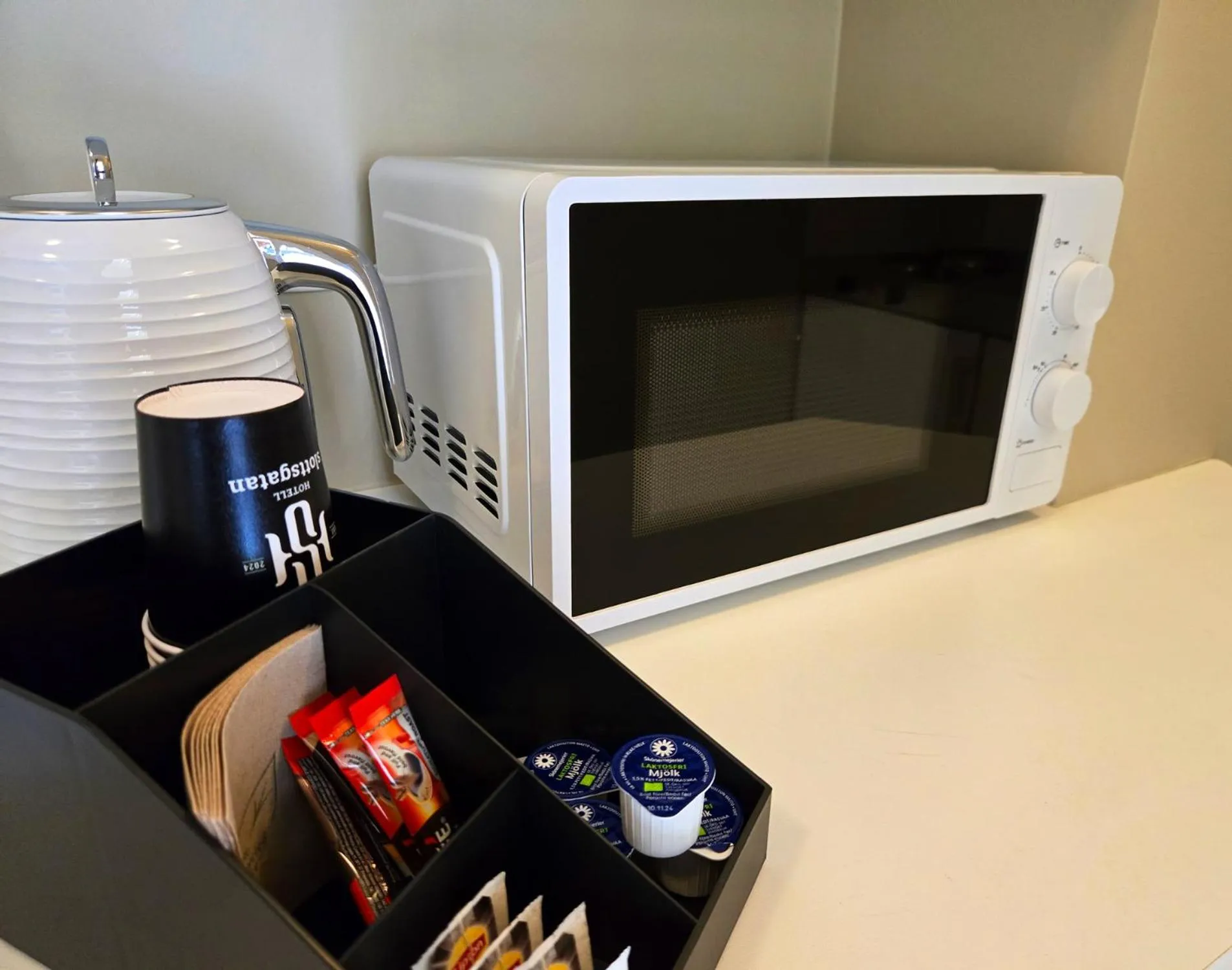 Kitchen or kitchenette in Hotell Slottsgatan