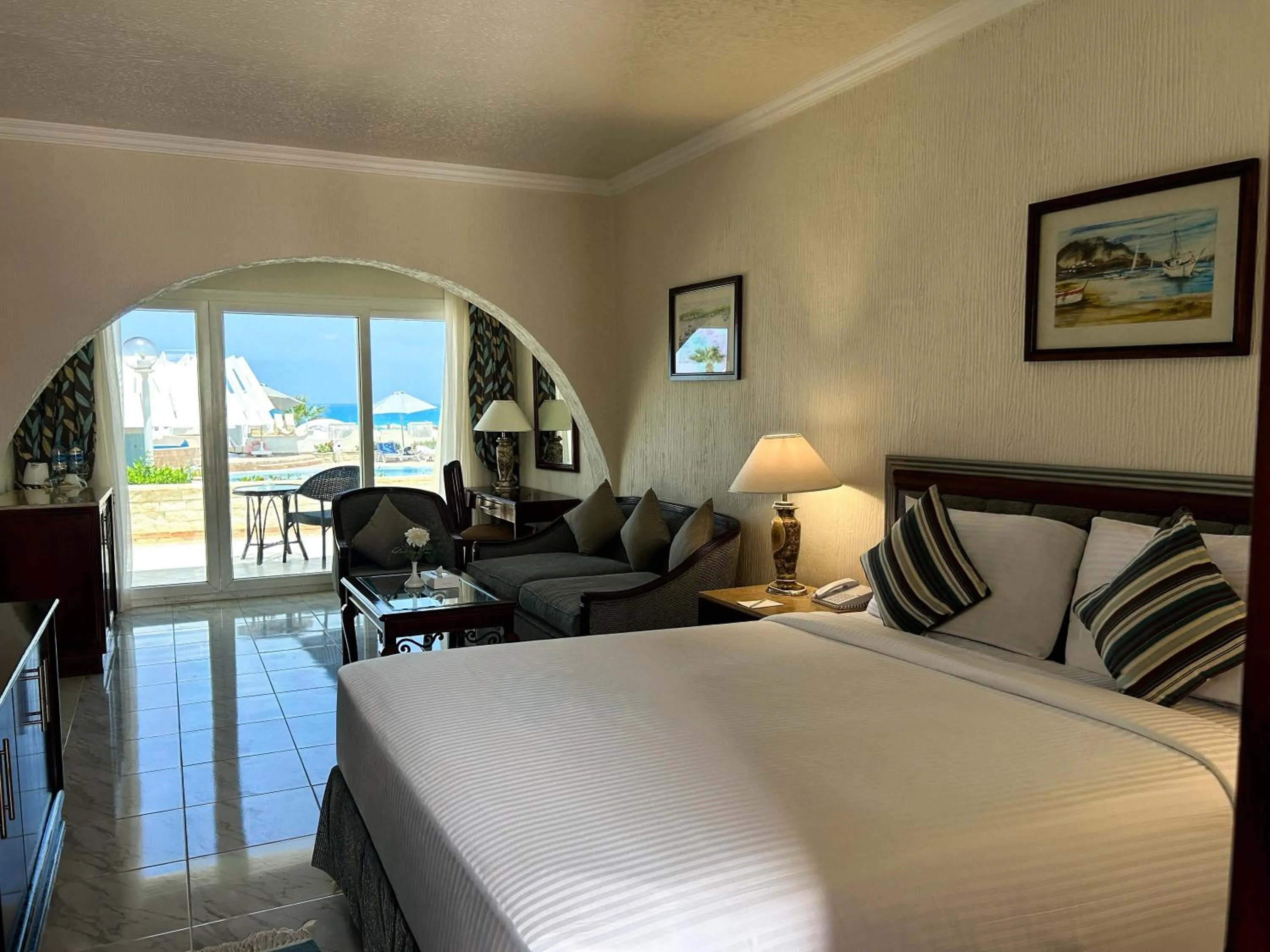 Bed in Borg El Arab Beach Resort