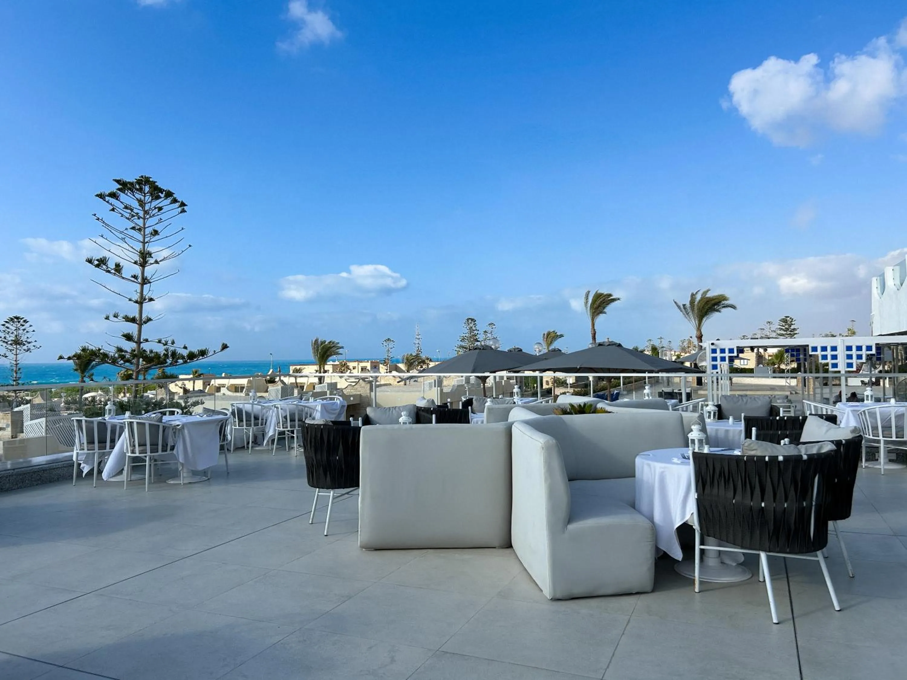 Seating area in Borg El Arab Beach Resort