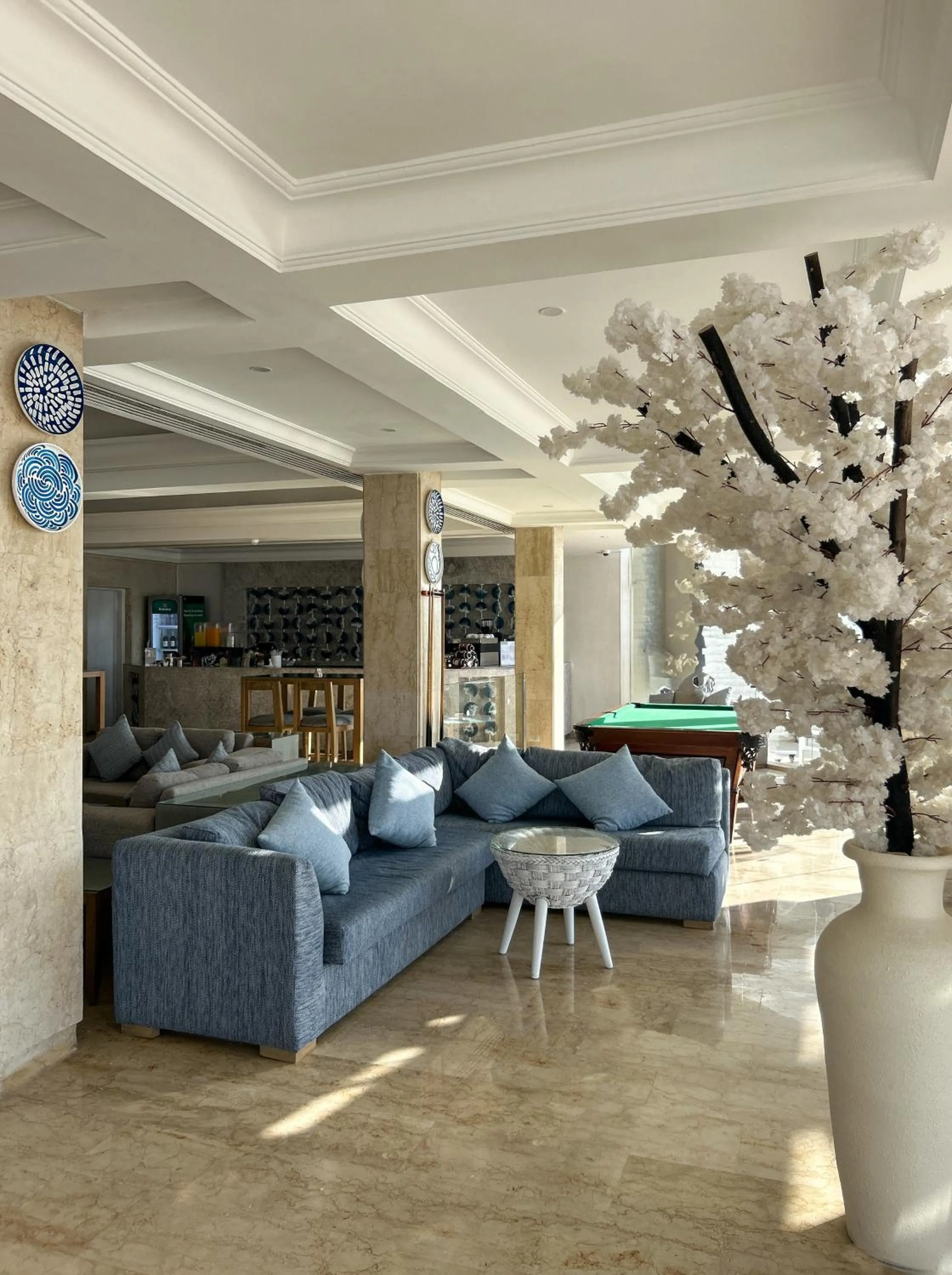 Seating area in Borg El Arab Beach Resort