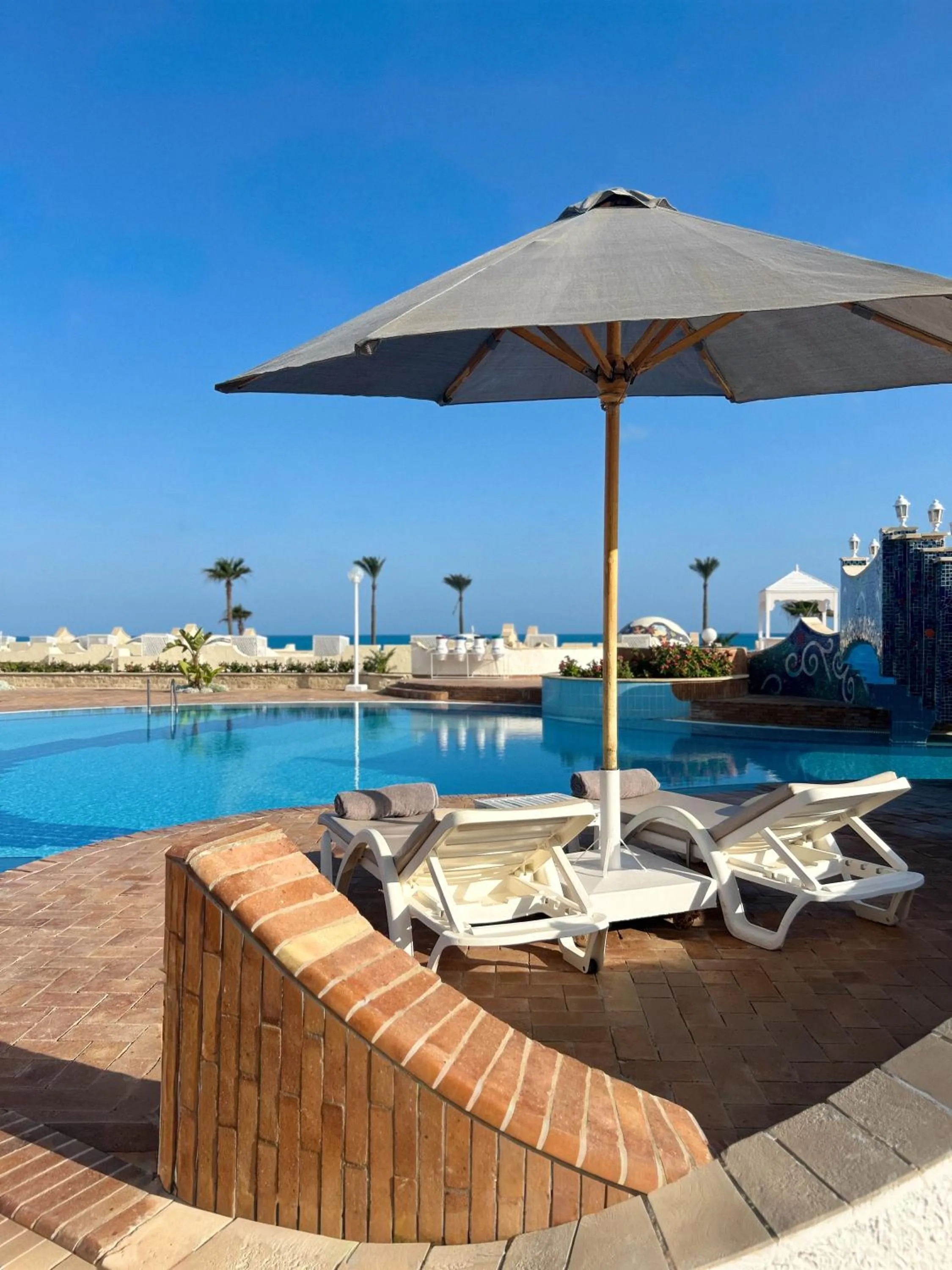 Pool view in Borg El Arab Beach Resort