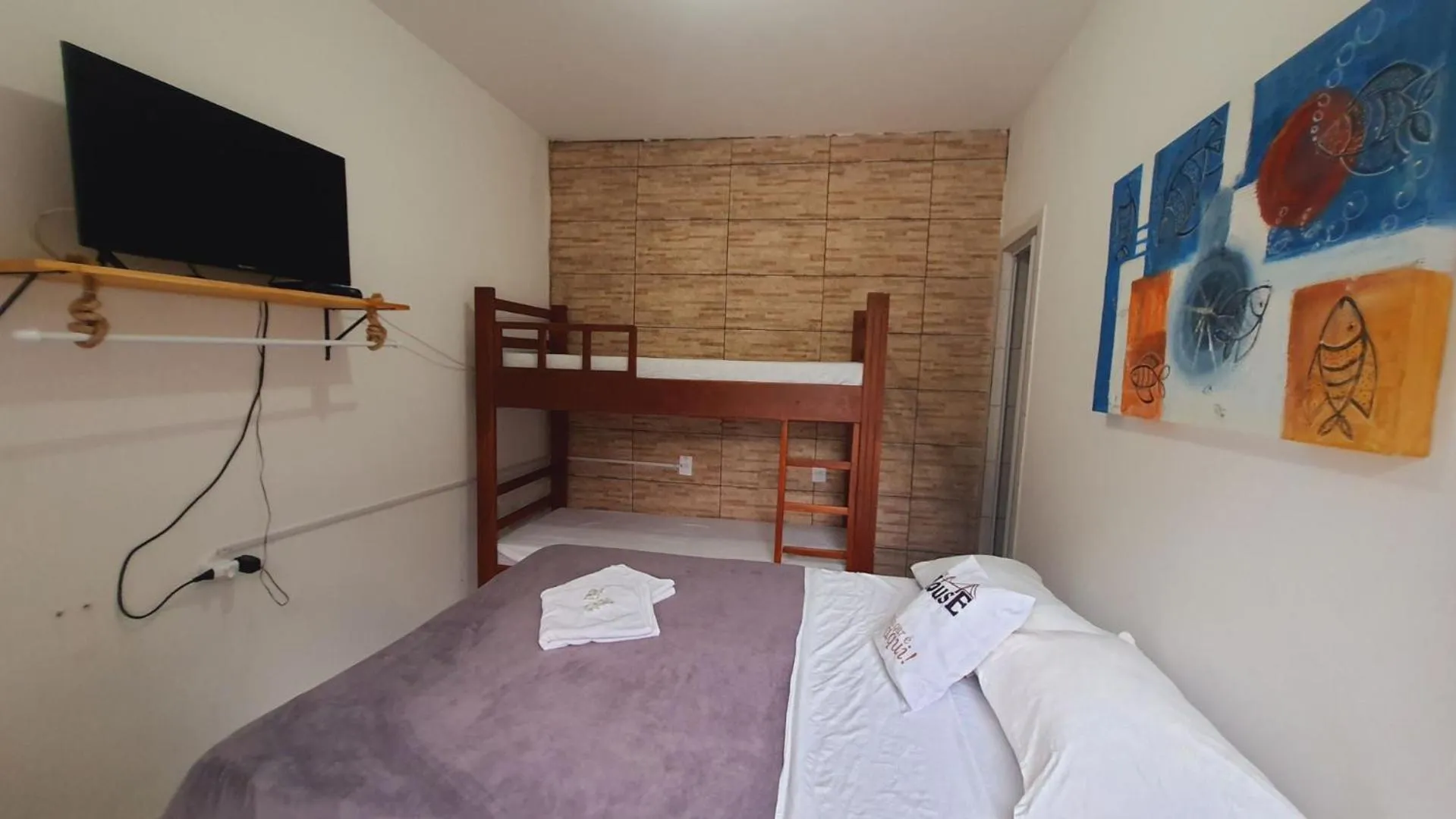 Bed in Open House Canasvieiras - OH HOTÉIS