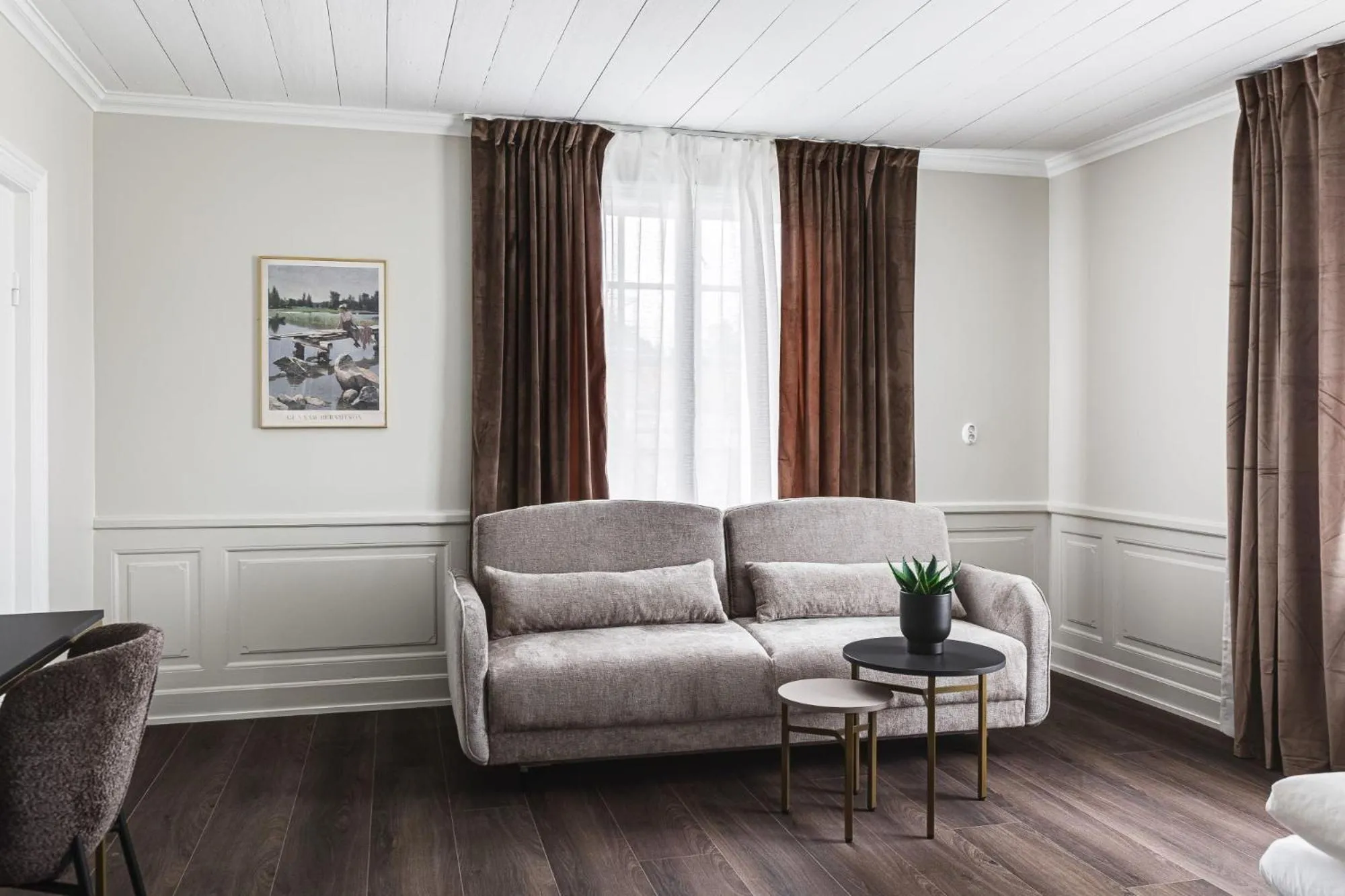 Living room in Söderfors Herrgård