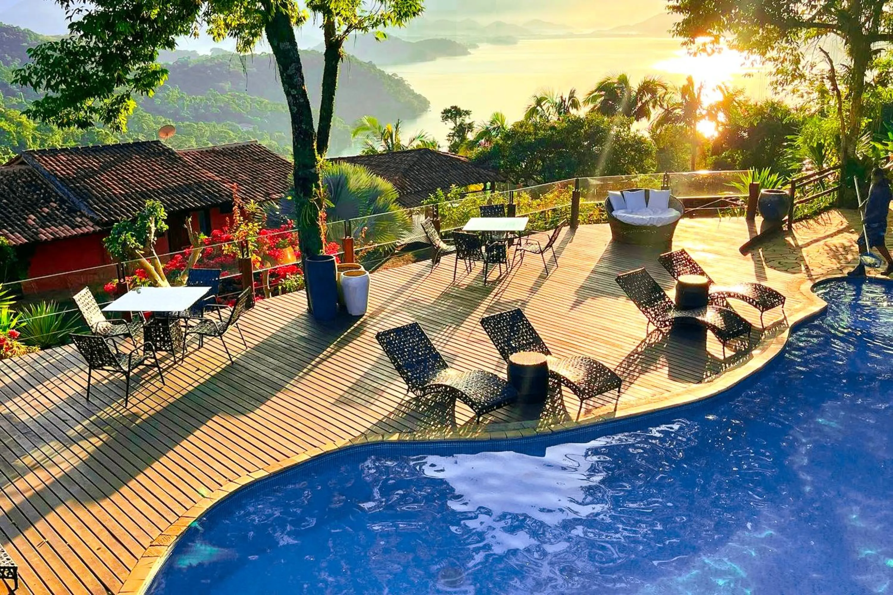 Pool view in Pousada Sonho Real